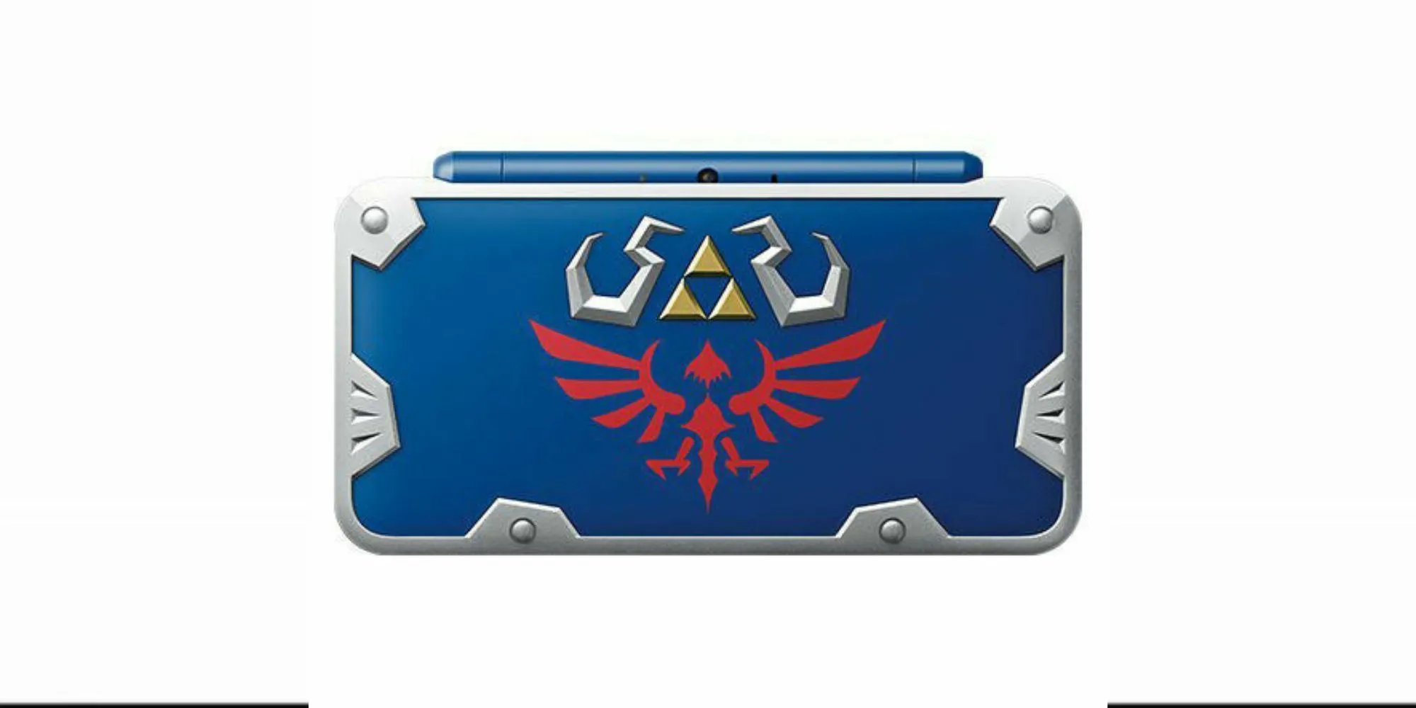 Máy chơi game New Nintendo 2DS XL phiên bản Hylian Shield màu xanh lá đặc trưng của dòng game Zelda