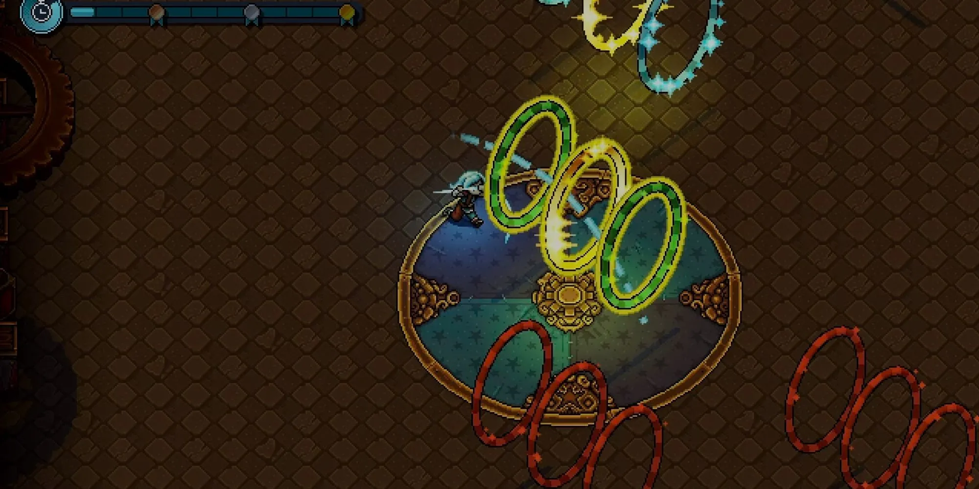 Mini-game Wheels trở lại cùng nhân vật mới Warlock trong DLC Sea of Stars