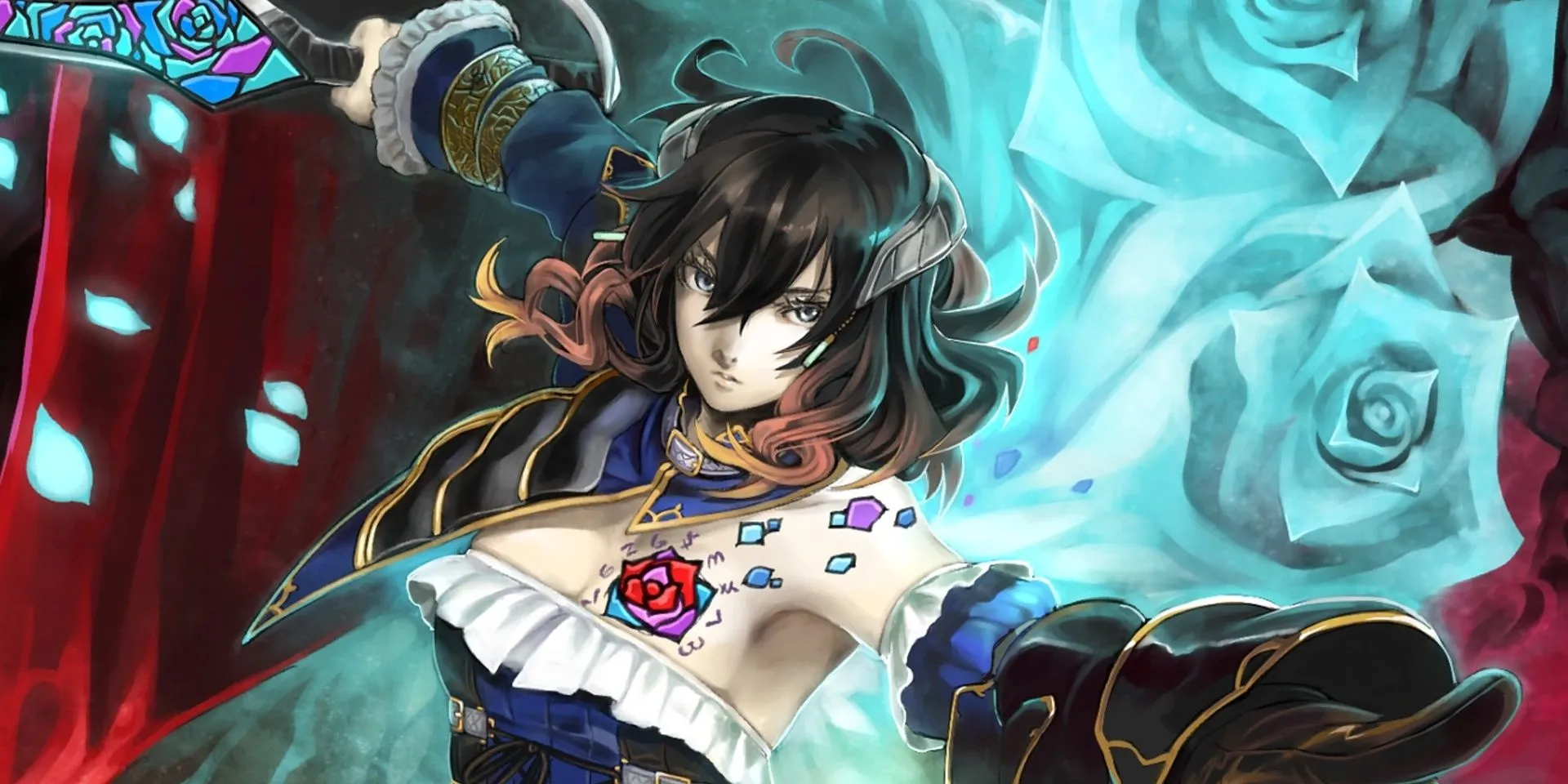 Miriam trên ảnh bìa game Bloodstained Ritual of the Night đầy bí ẩn