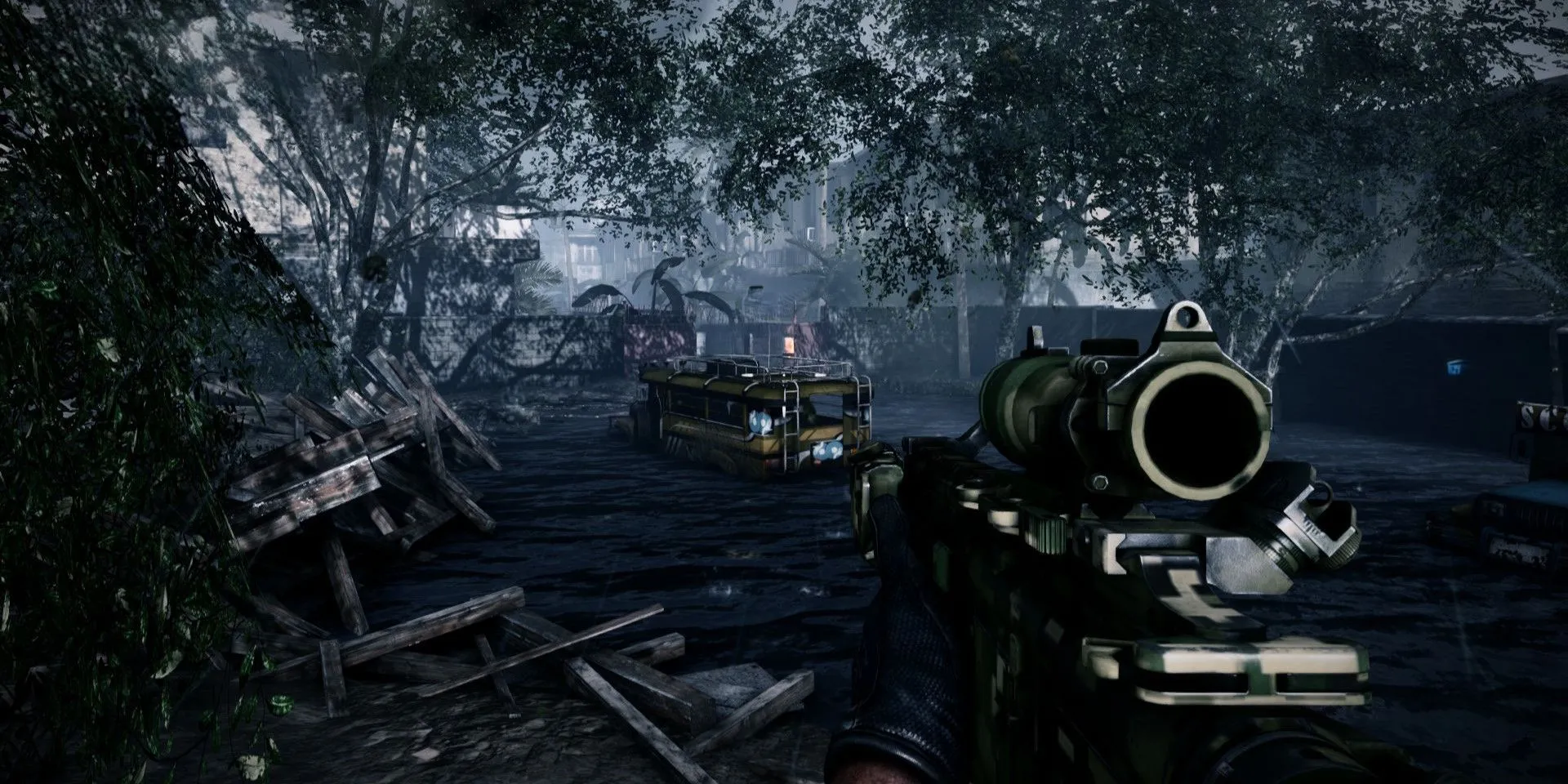 Một cảnh chiến đấu trong bản đồ Changing Tides của Medal of Honor Warfighter
