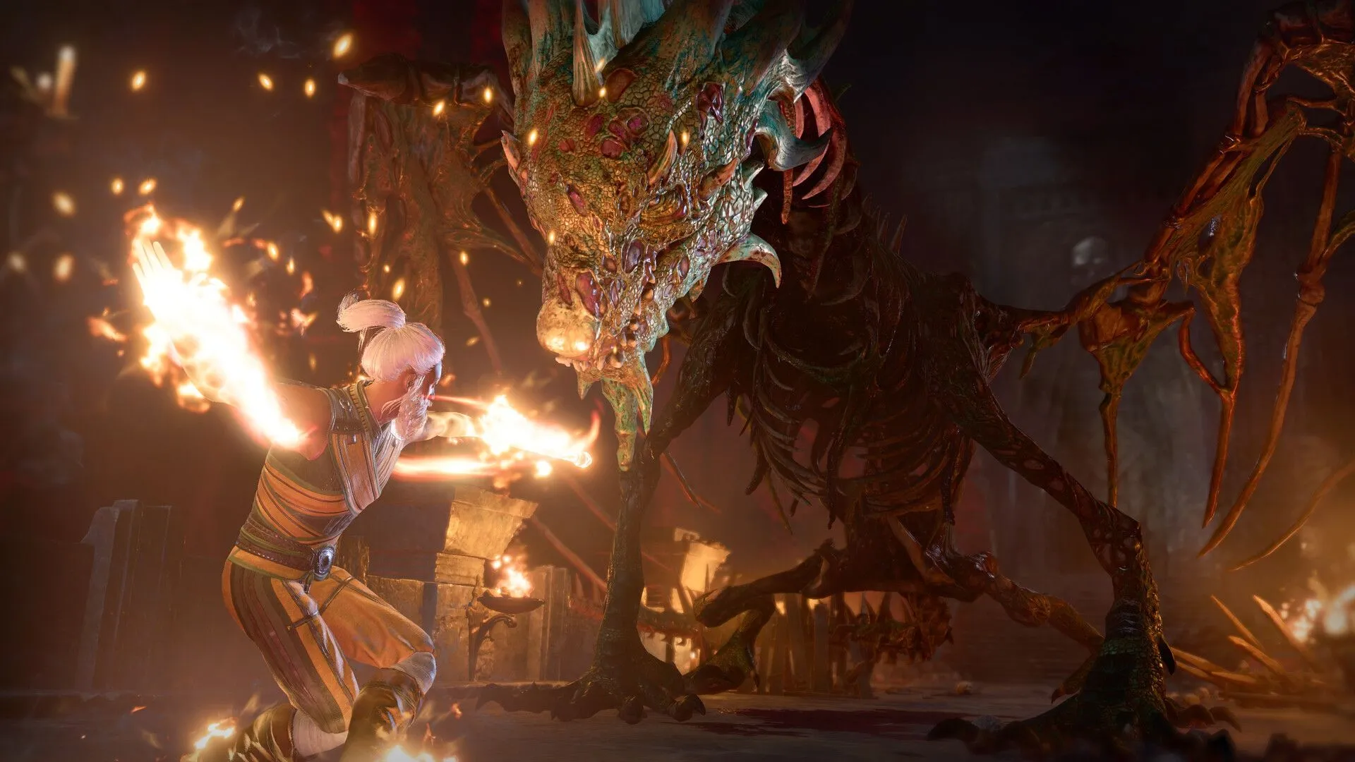 Một cảnh trong Baldur's Gate 3 cho thấy khả năng dùng phép thuật để làm sạch môi trường và nhân vật