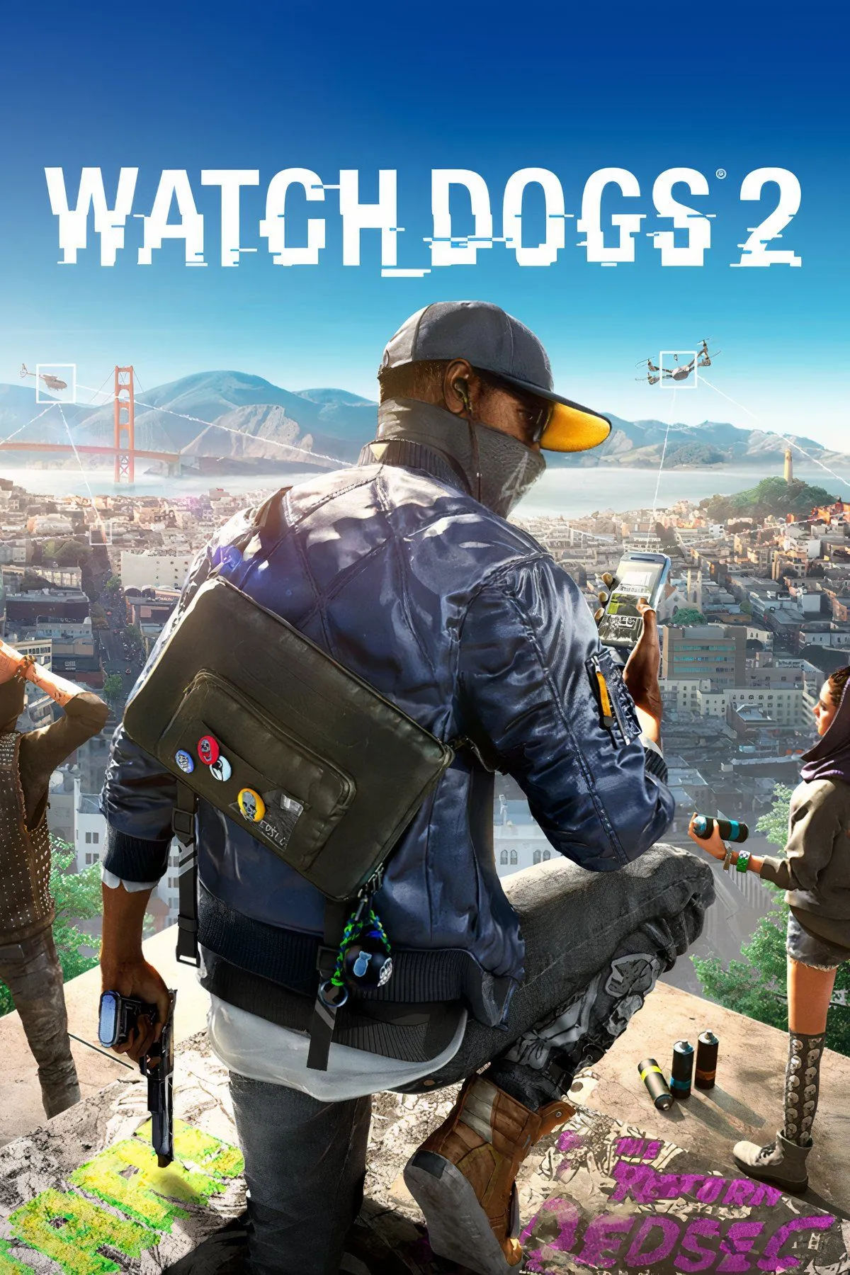 Một cảnh trong Watch Dogs 2 thể hiện không khí vui vẻ, trẻ trung của game