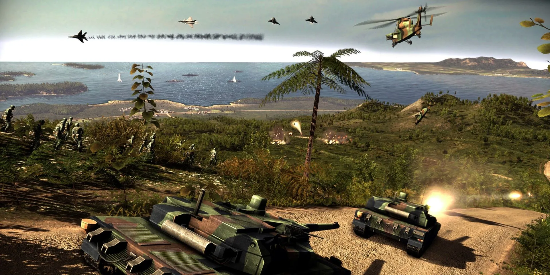 Một trận chiến khốc liệt giữa các đơn vị thiết giáp trong Wargame Red Dragon
