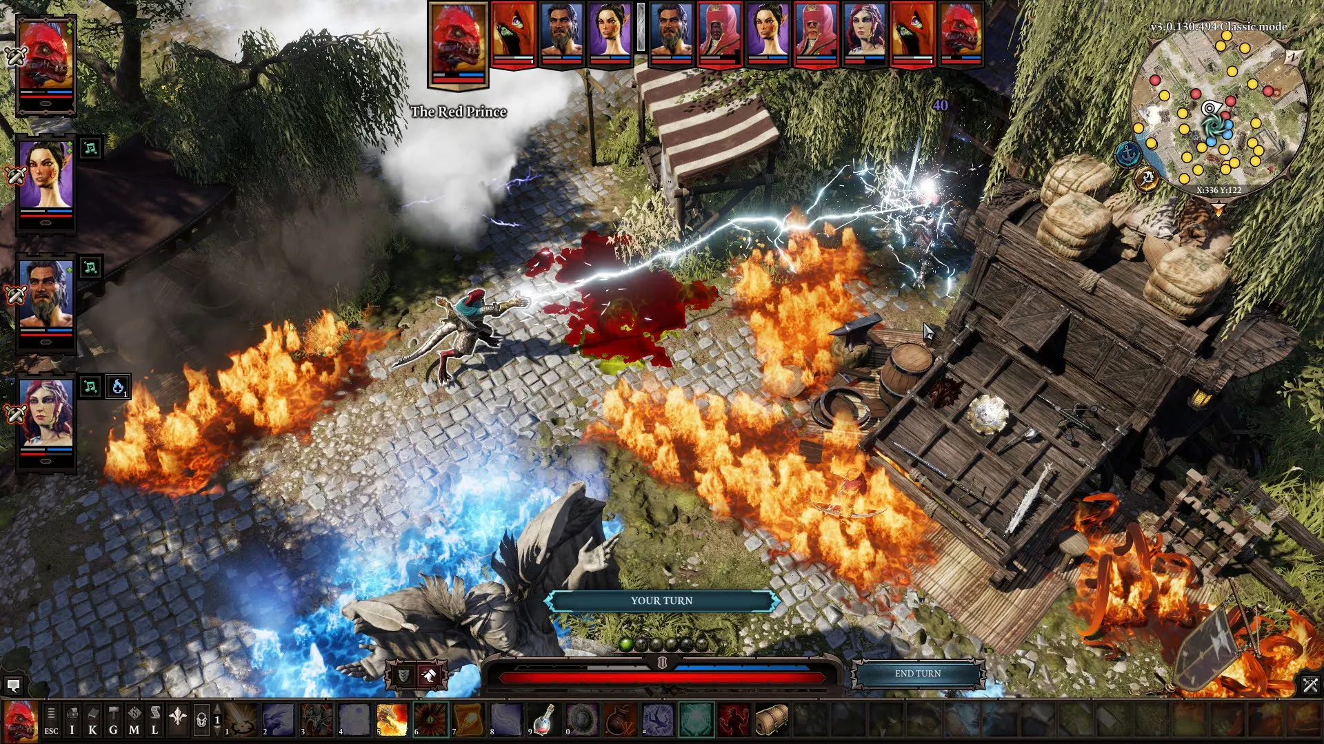 Một trận chiến kịch tính với hiệu ứng phép thuật trong Divinity Original Sin 2