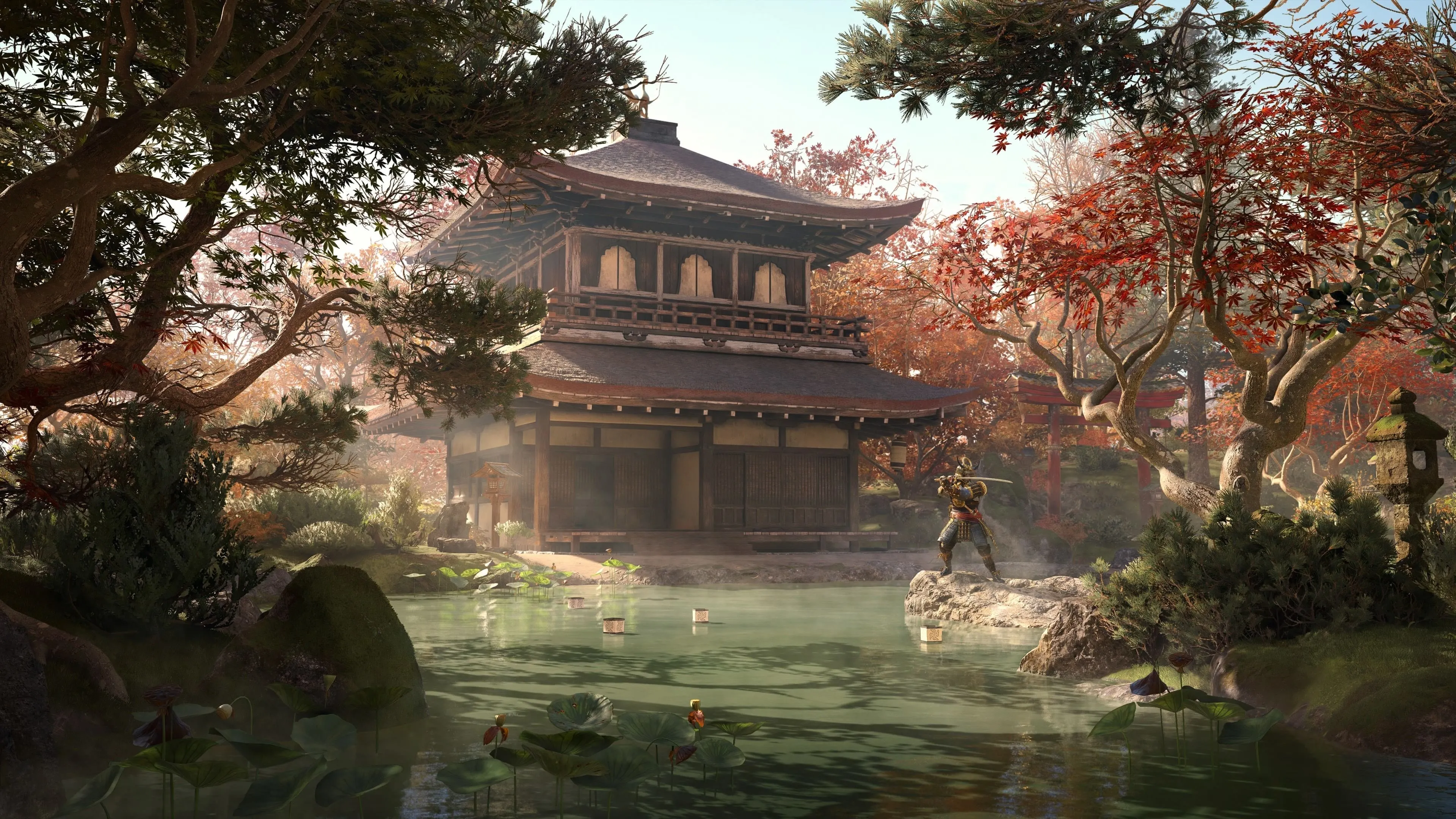 Ngôi chùa Nhật Bản cổ kính trong Assassin's Creed Shadows