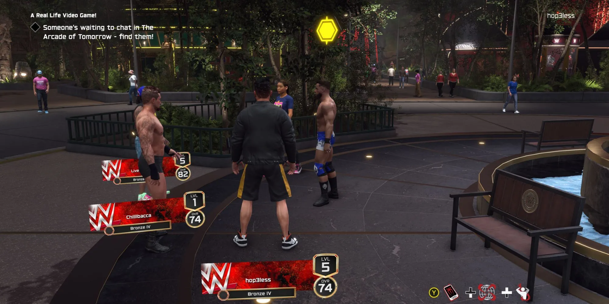 Nhân vật Austin Theory xuất hiện trong chế độ The Island WWE 2K25