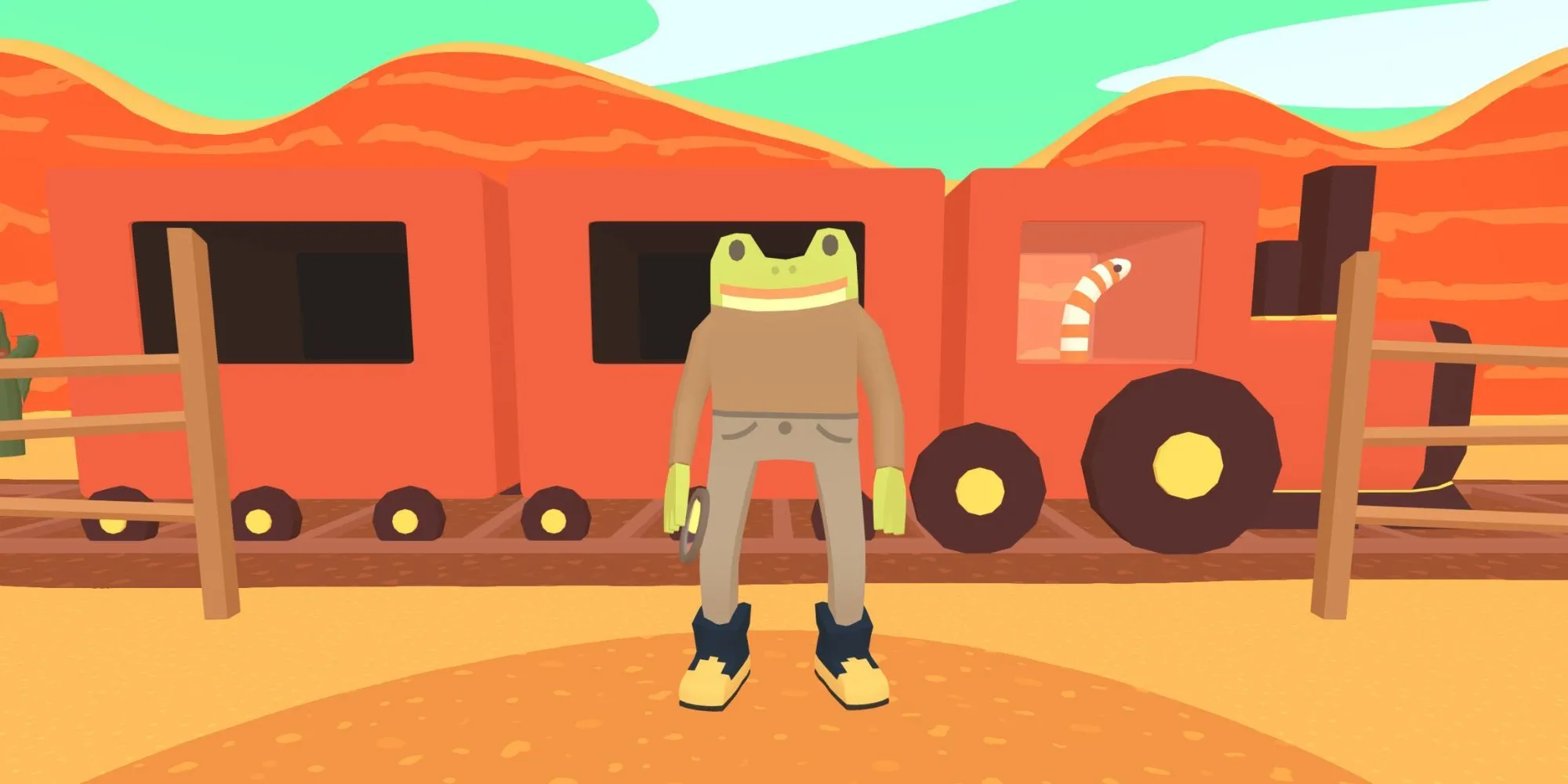 Nhân vật chính Ếch Thám Tử trong game Frog Detective 3 với chiếc kính lúp đặc trưng.