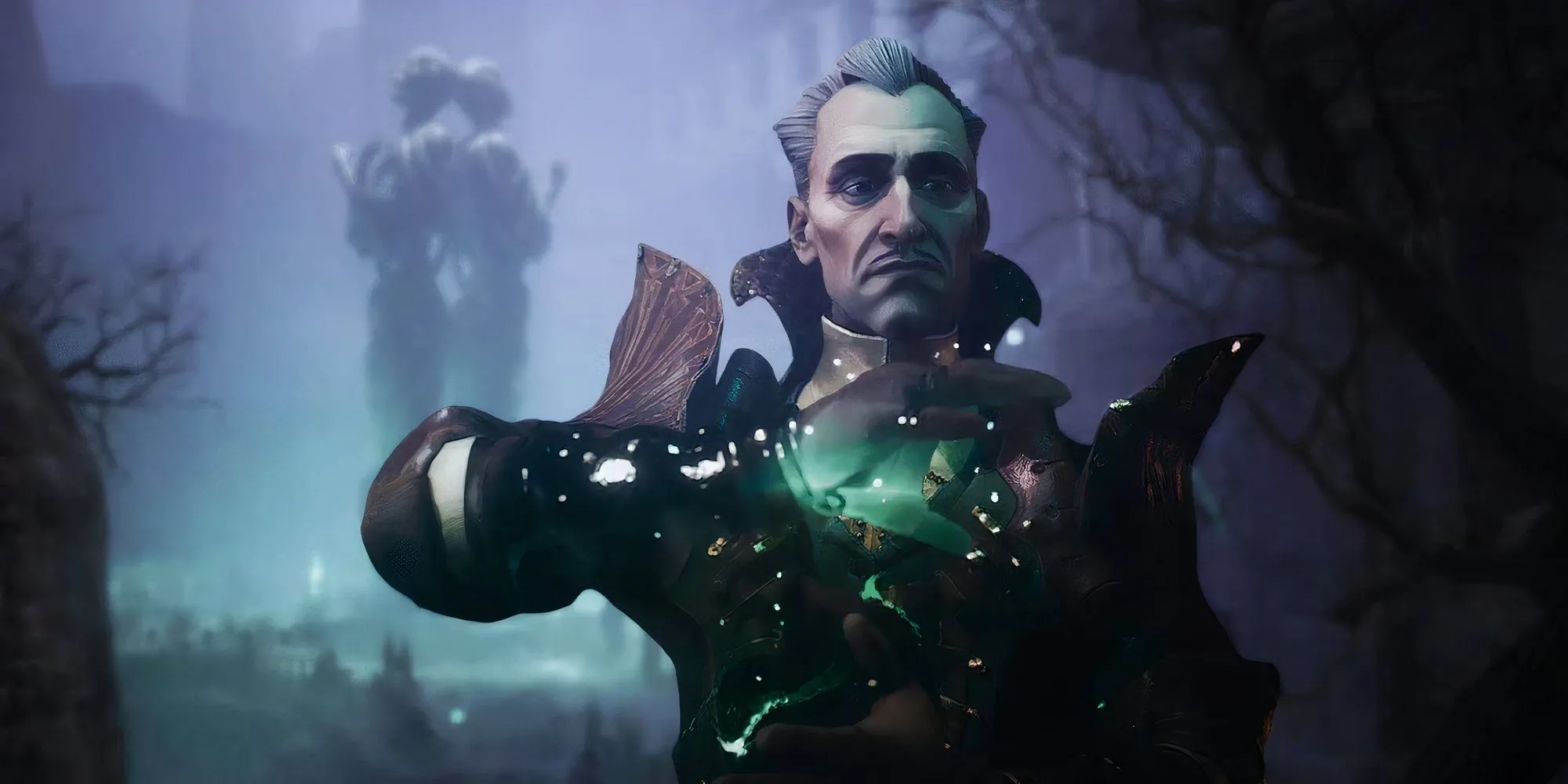 Nhân vật Emmerich đang sử dụng phép thuật trong game Dragon Age The Veilguard