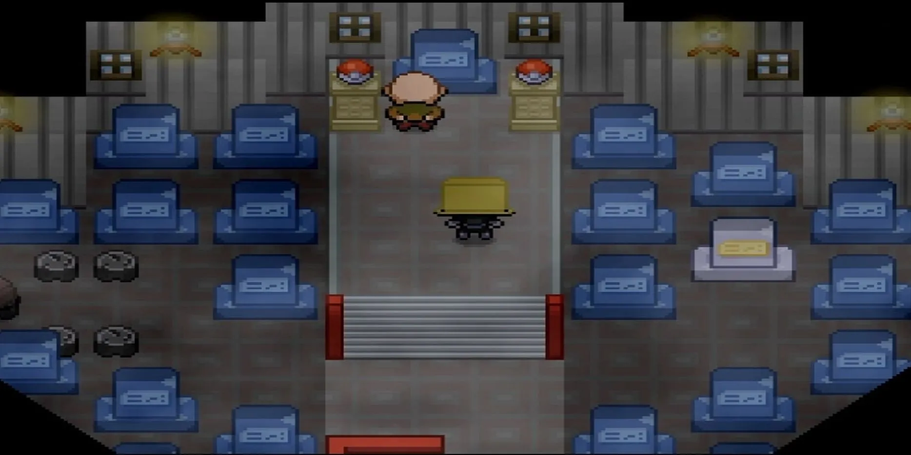Ông Fuji ở trên đỉnh Tháp Pokemon tại Thị trấn Lavender trong Pokemon Infinite Fusion