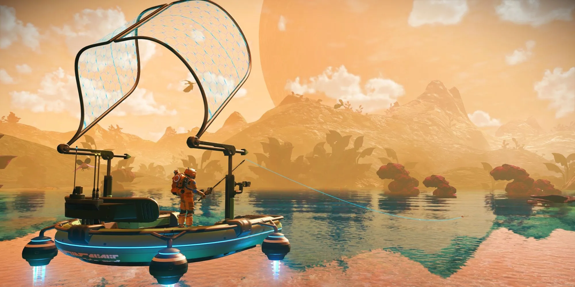 Phi thuyền không gian khám phá hành tinh lạ trong No Man's Sky
