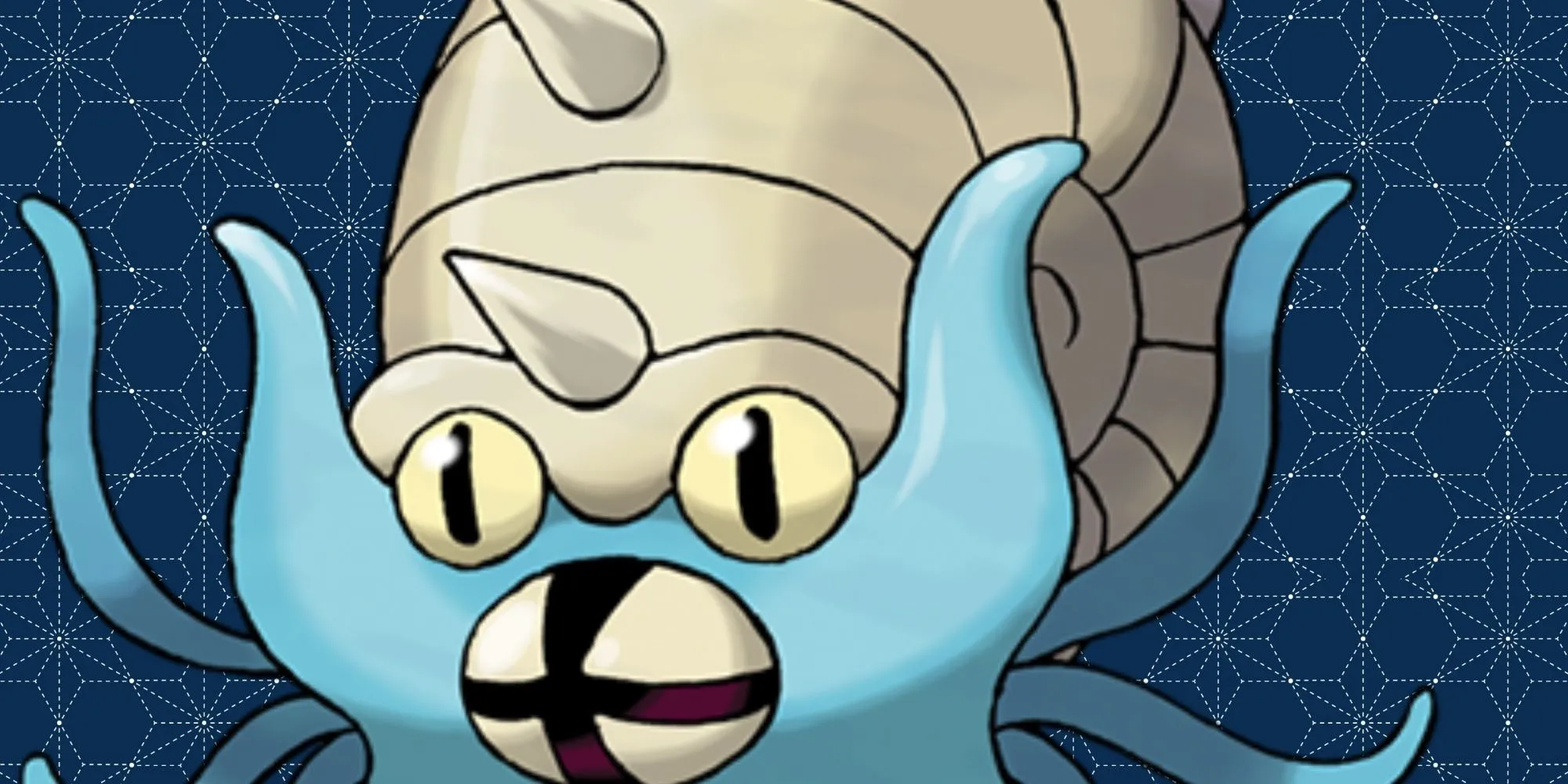 Pokémon Omastar với nhiều xúc tu hệ Đá Nước