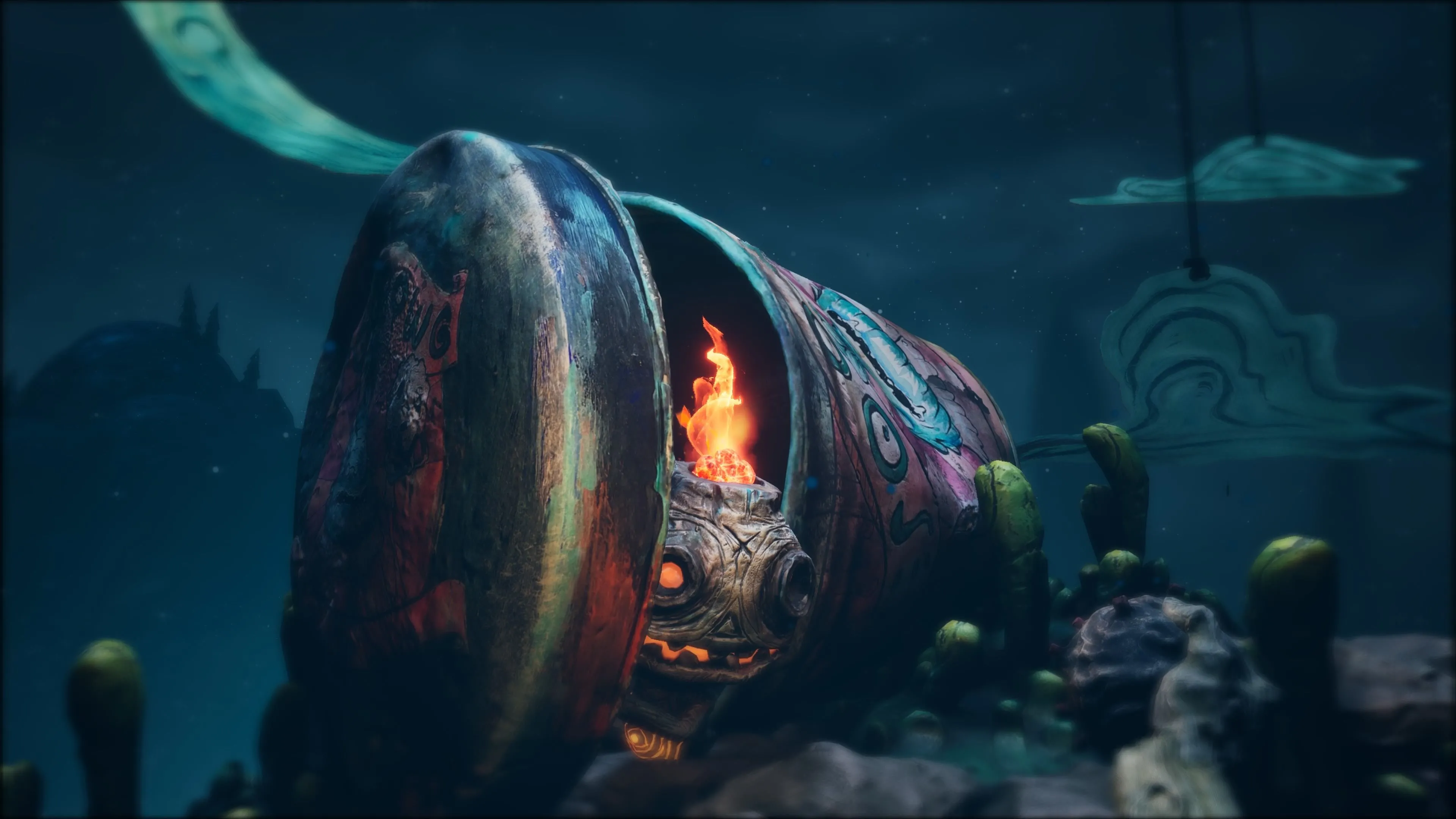 Potboy trong lon, thể hiện yếu tố tương tác độc đáo trong gameplay The Midnight Walk