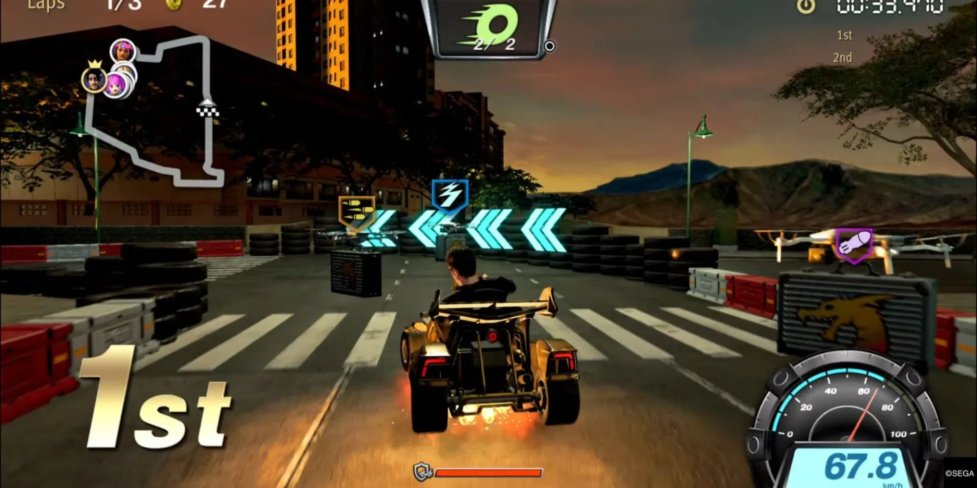 Ran lái xe đua quyết liệt trong Dragon Kart