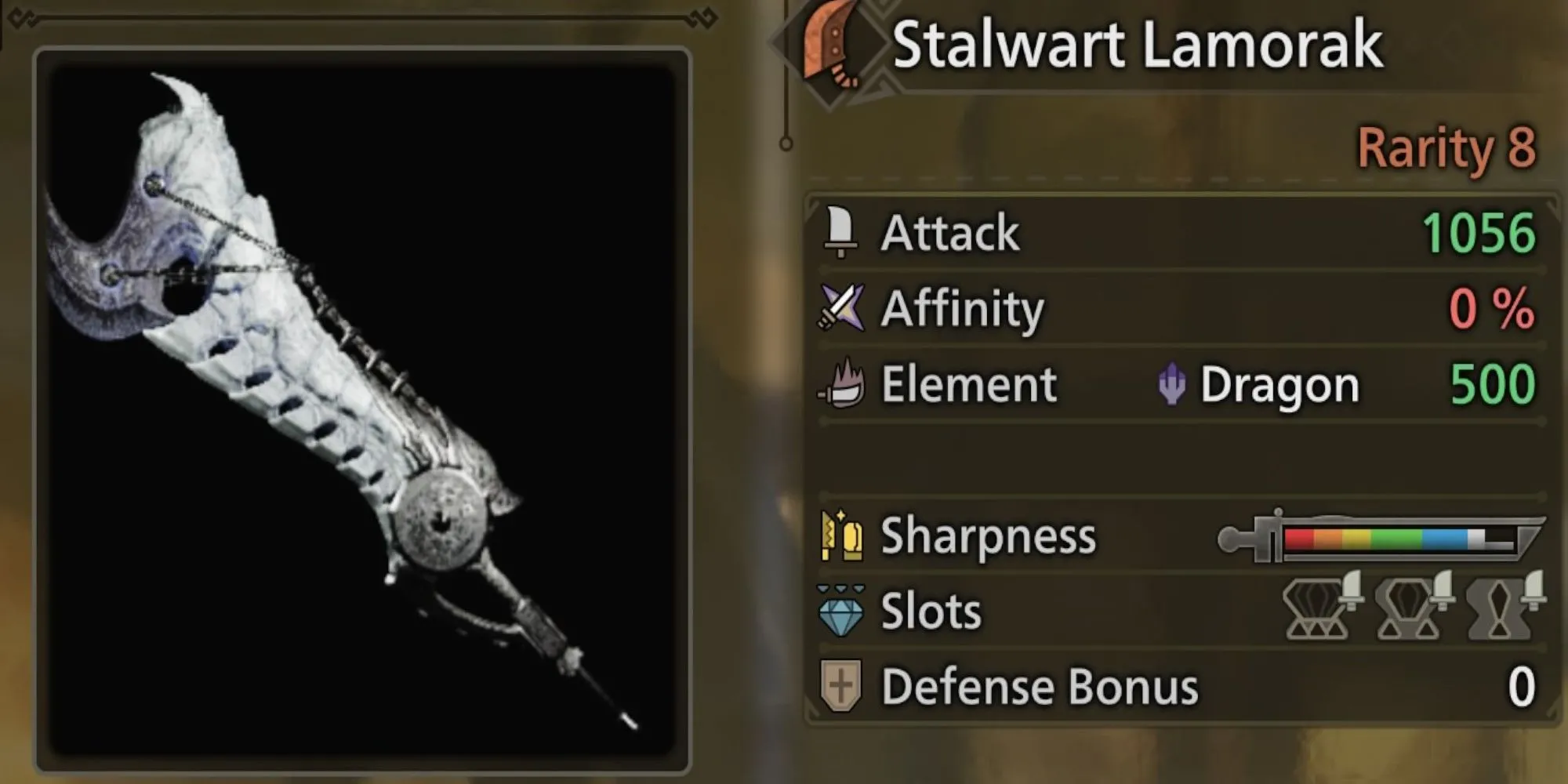 Stalwart Lamorak Greatsword đầu bảng từ Arkveld trong Monster Hunter Wilds