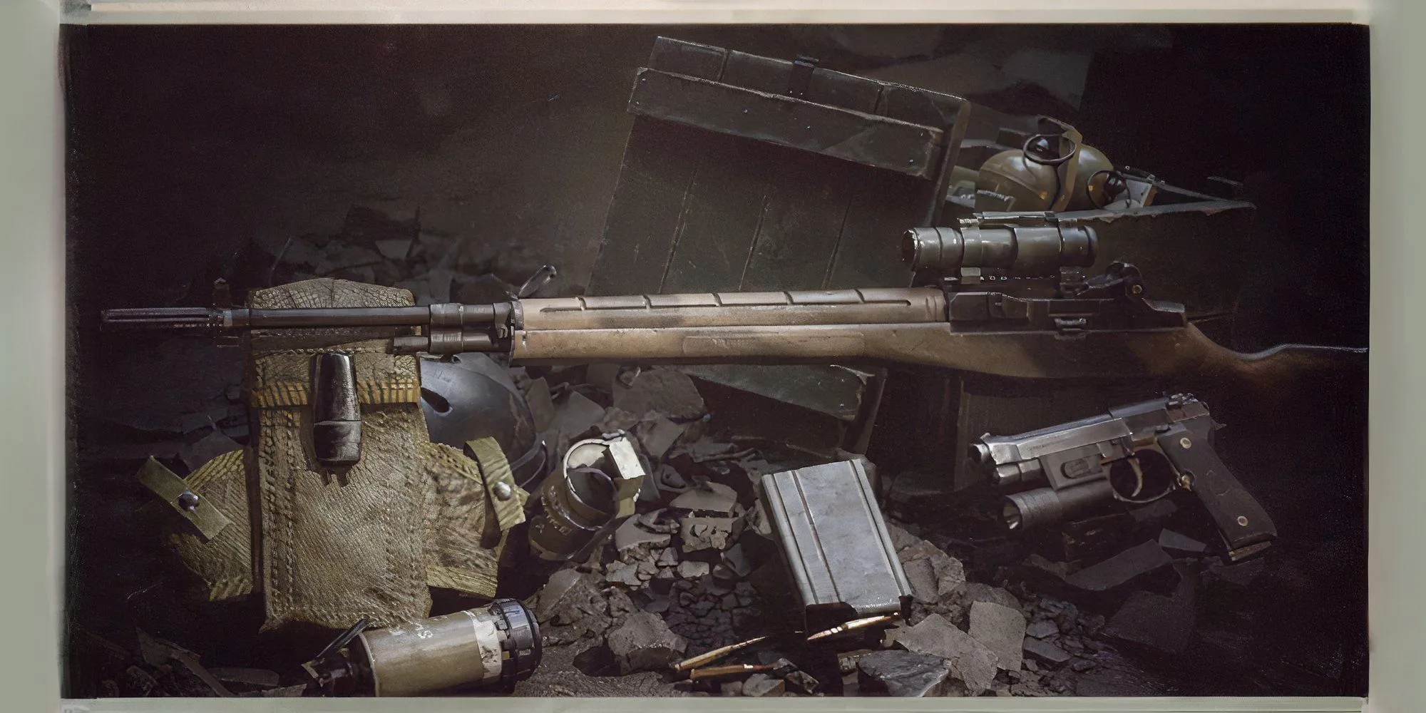 Súng trường chiến đấu M21 với ống ngắm trong Delta Force Black Hawk Down