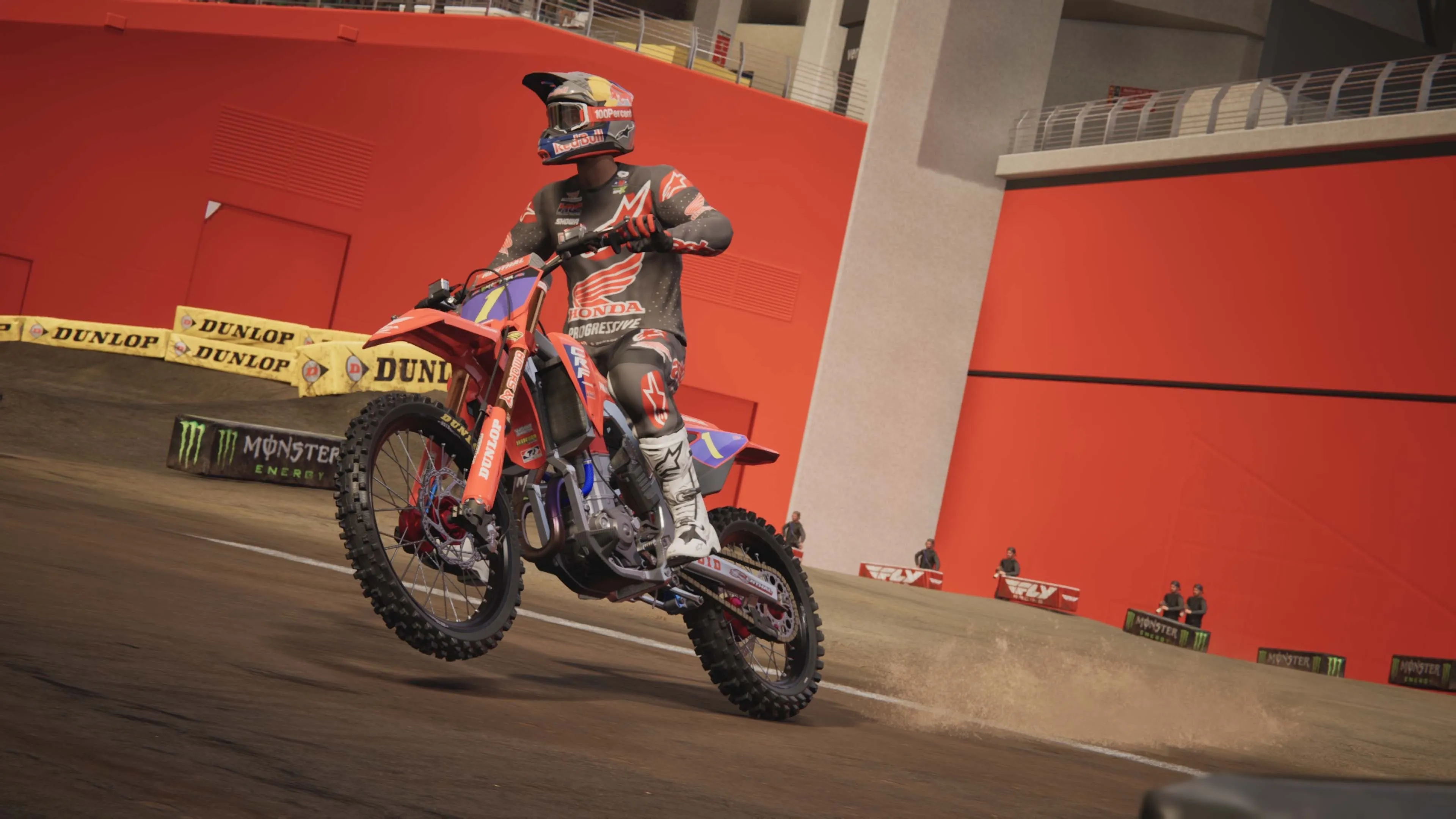 Tay đua tùy chỉnh và chiếc xe cào cào trong chế độ sự nghiệp Monster Energy Supercross 25