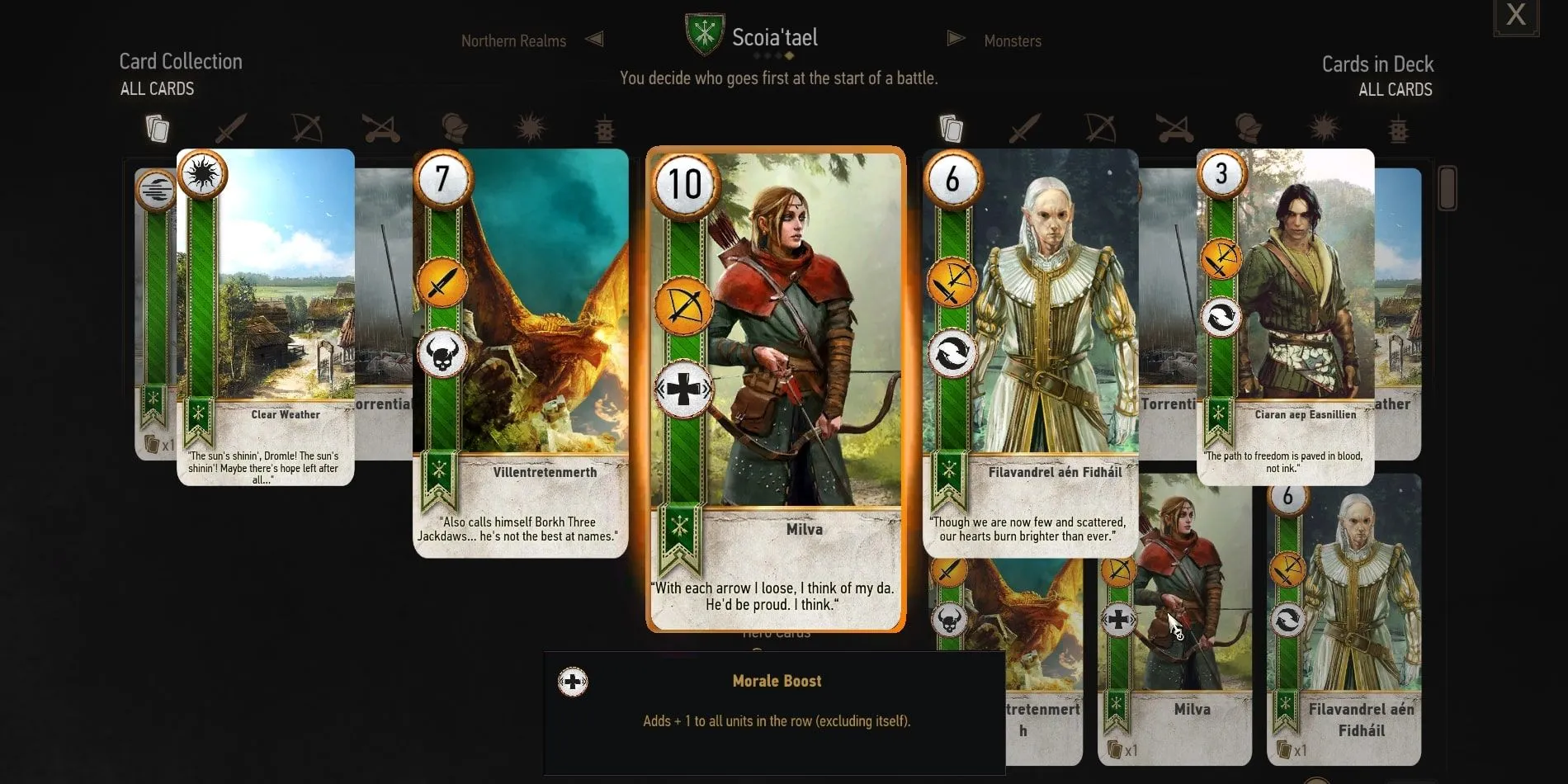 Thẻ bài Milva phe Scoia'tael trong GWENT The Witcher Card Game