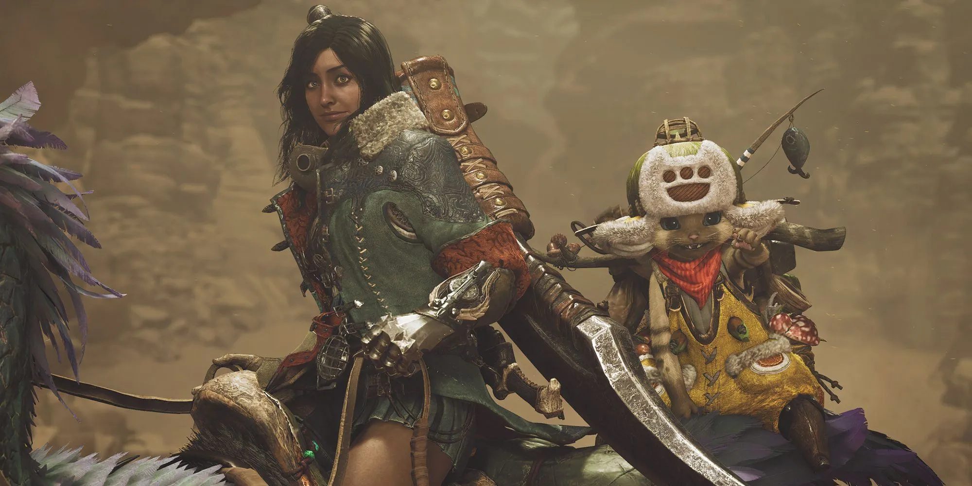 Thợ săn Monster Hunter Wilds chiến đấu với quái vật để đạt Hunter Rank tối đa
