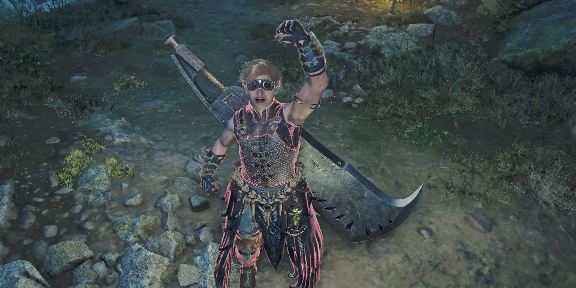 Thợ săn Monster Hunter Wilds tạo dáng dũng mãnh với Greatsword