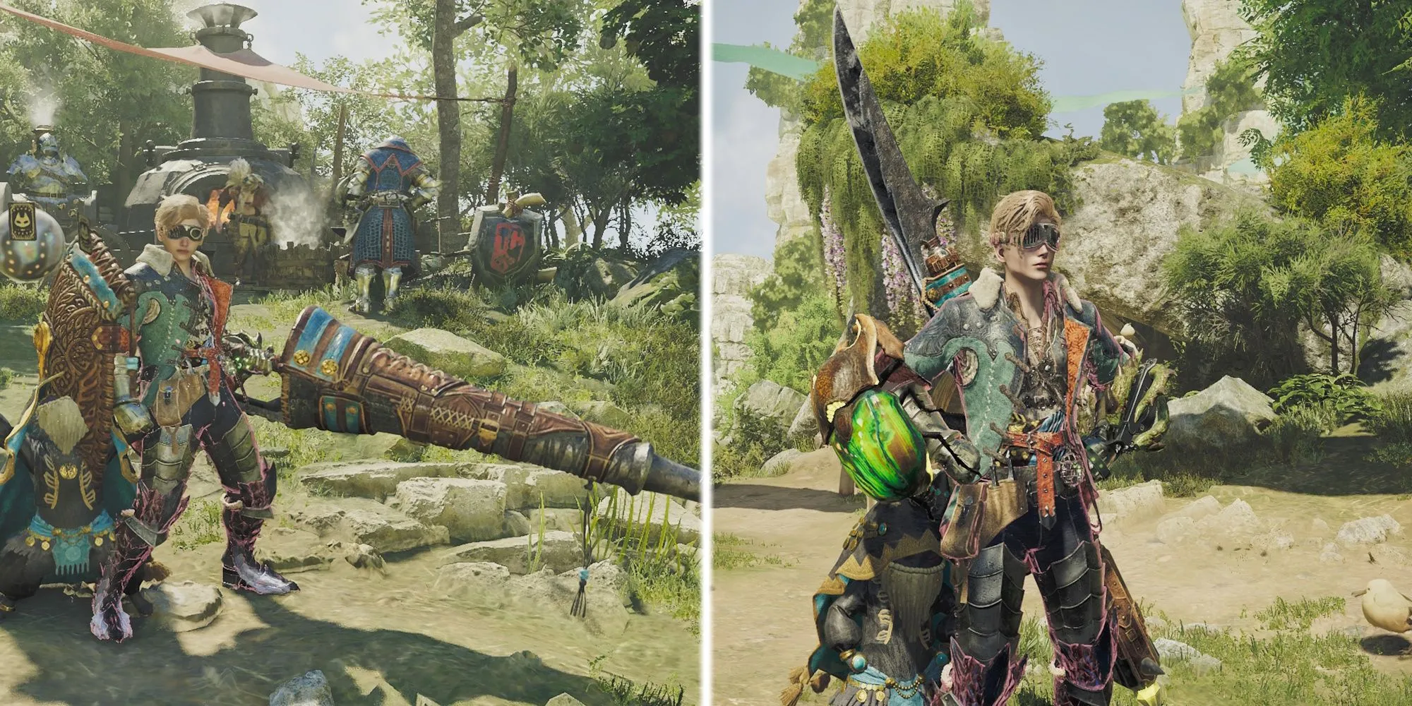 Thợ săn Monster Hunter Wilds trang bị Thương và Côn Trùng Thương độc đáo