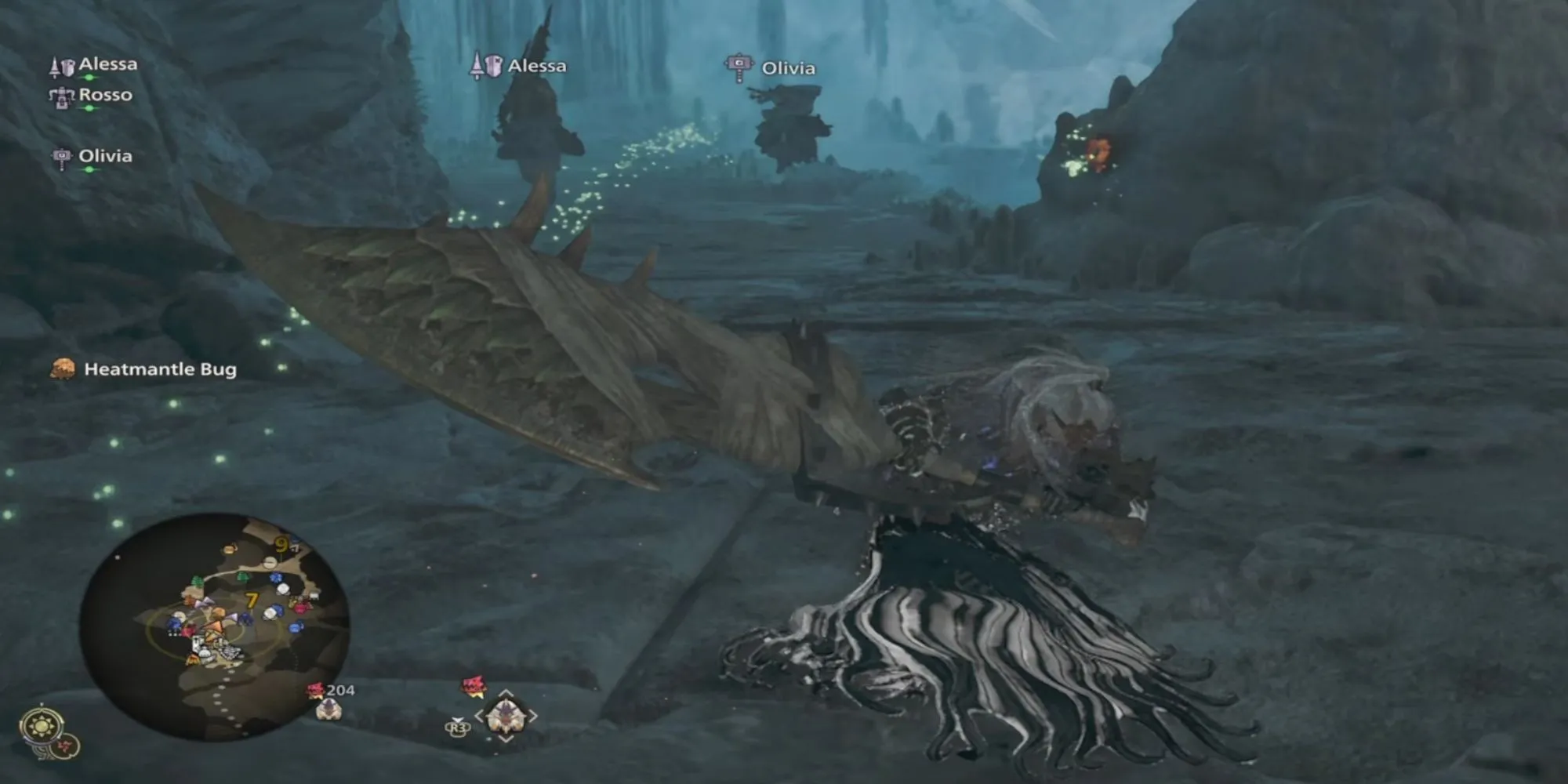 Thợ săn sử dụng kỹ năng Tackle bằng vai với Greatsword trong Monster Hunter Wilds