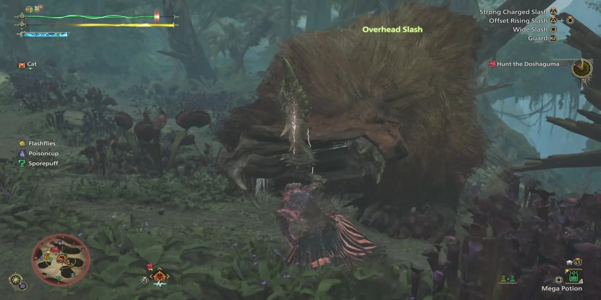 Thợ săn trong Monster Hunter Wilds nhận sát thương từ quái vật