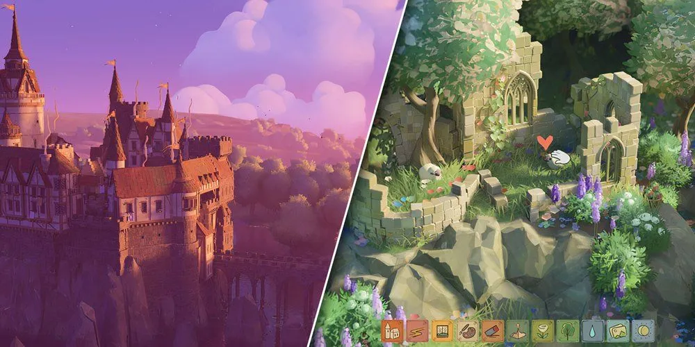 Tiny Glade - game xây dựng tự do thư giãn không áp lực tài nguyên
