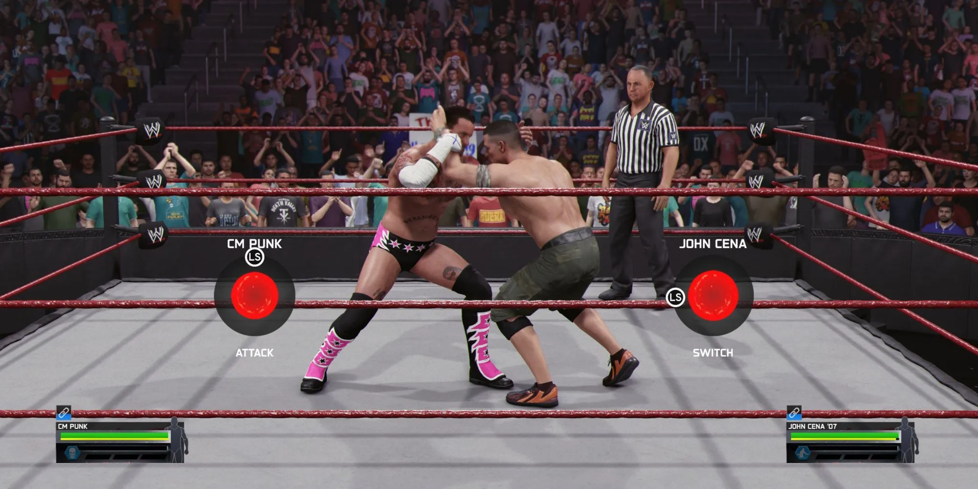 Trận đấu kinh điển giữa CM Punk và John Cena được tái hiện trong WWE 2K25
