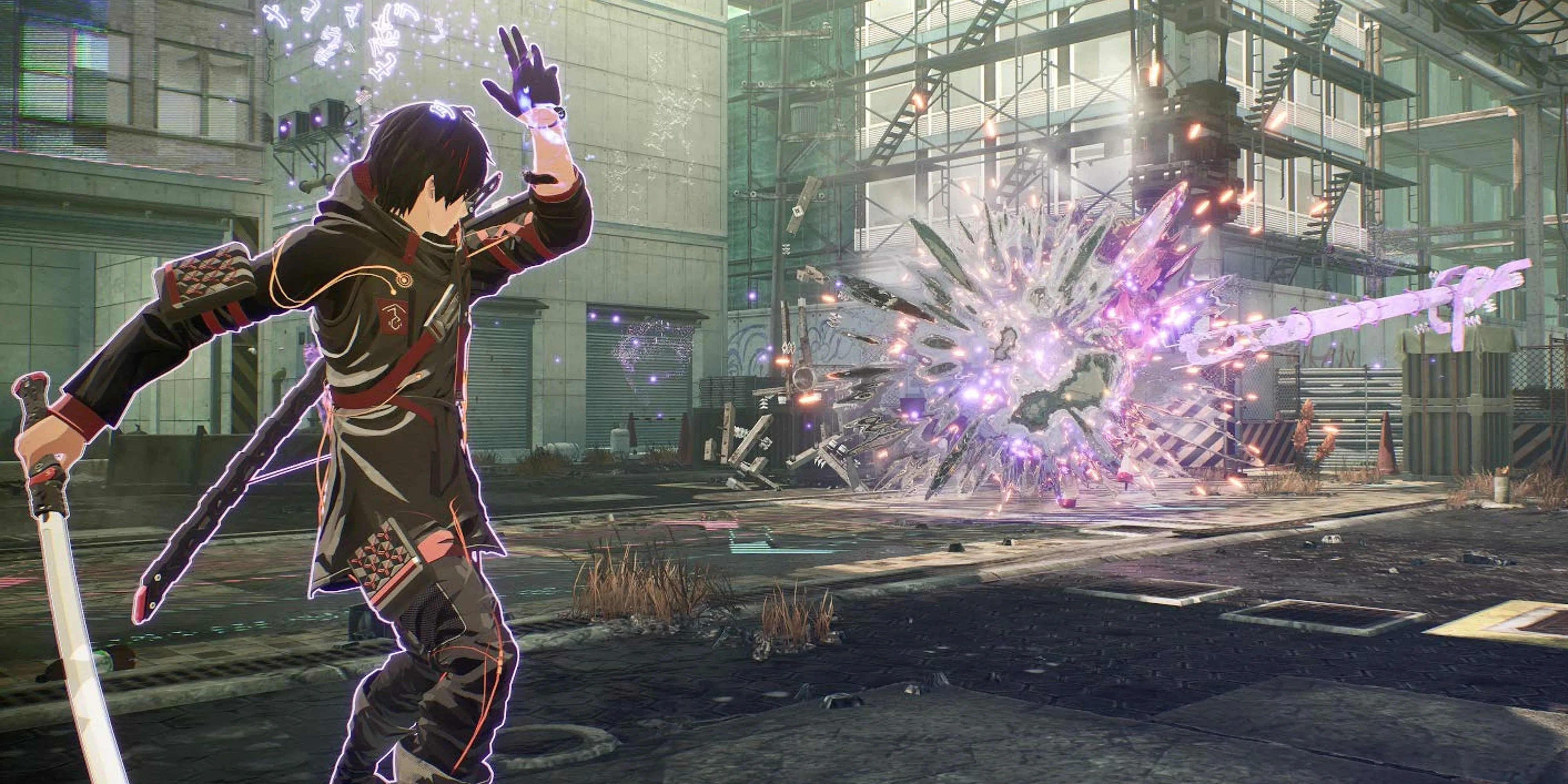 Ảnh chụp màn hình gameplay Scarlet Nexus với các nhân vật sử dụng sức mạnh tâm linh