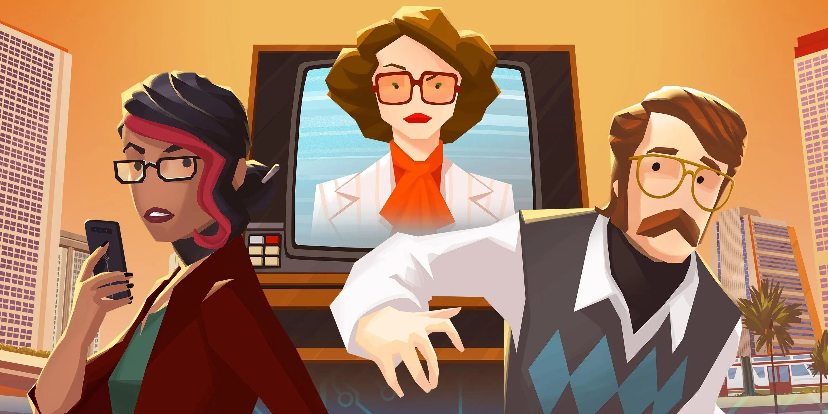 Ảnh quảng bá game American Arcadia với Trevor và Angela