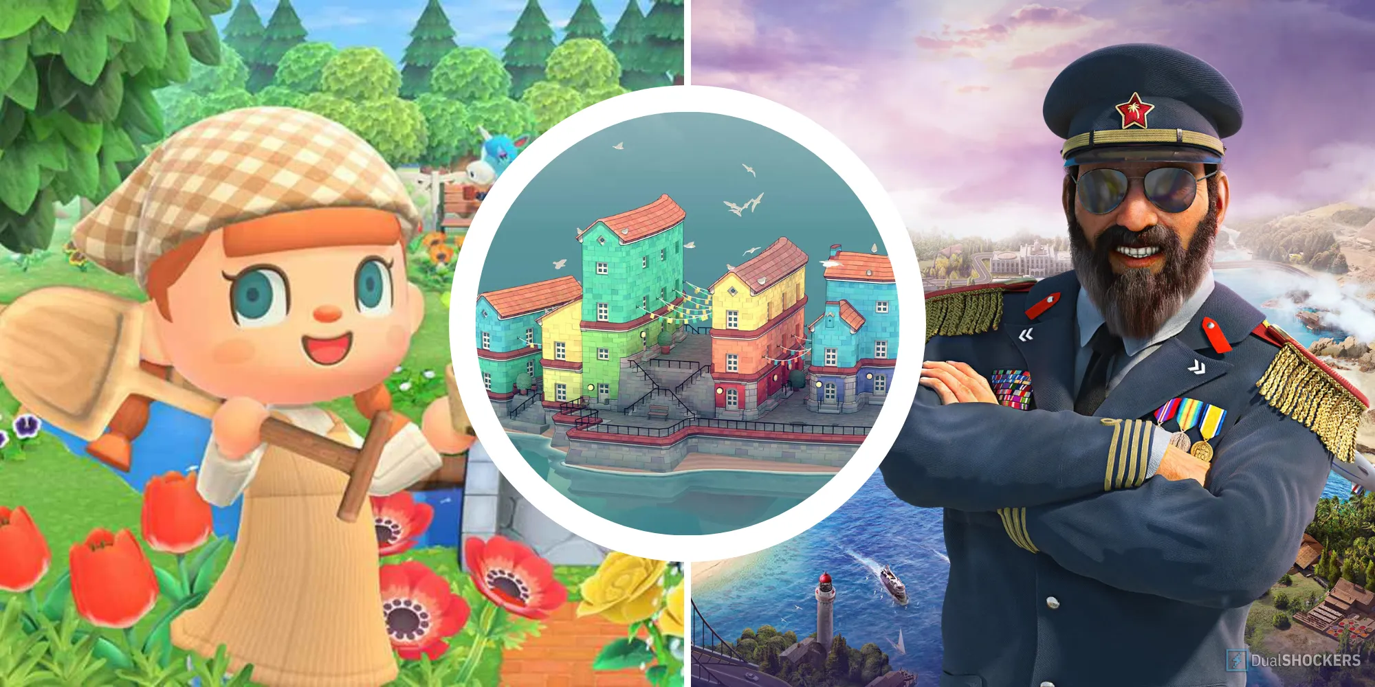 Animal Crossing, Townscaper và Tropico 6