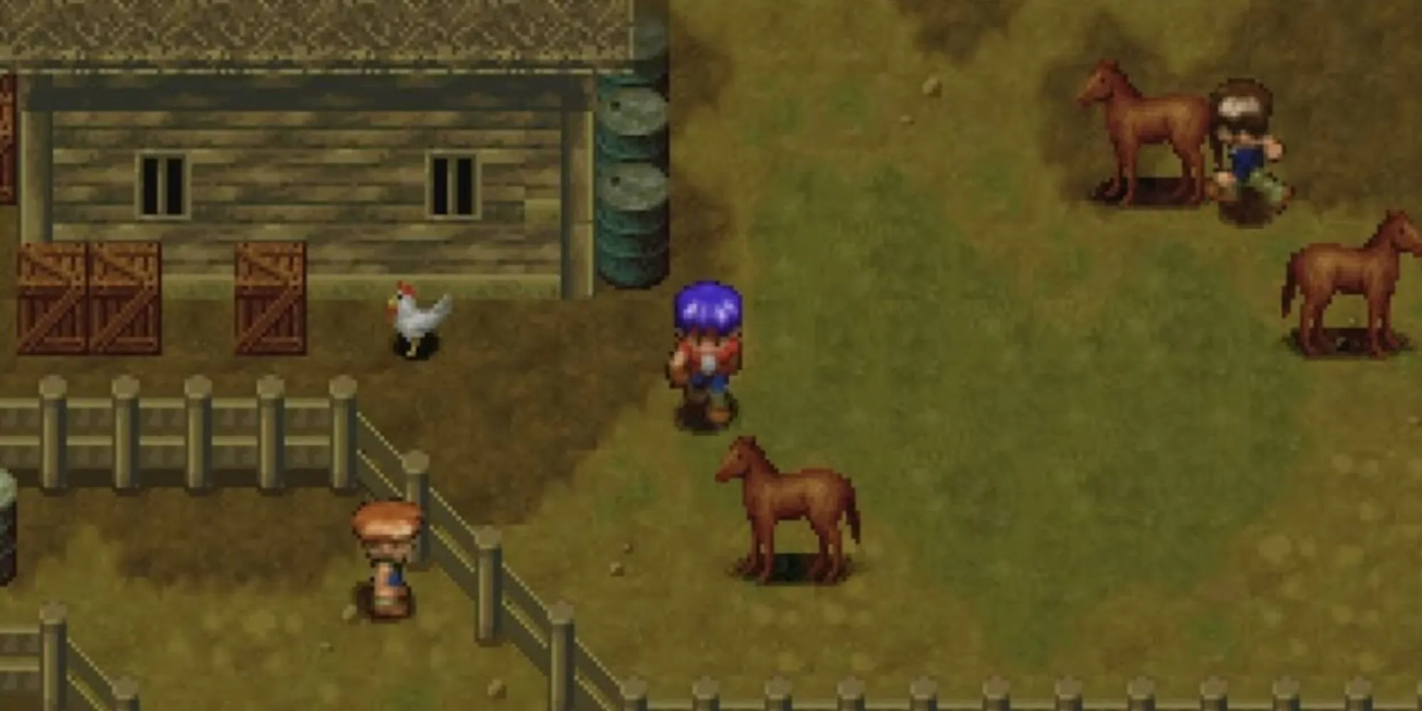Ba nhân vật Rudy, Jack, Cecilia khám phá thế giới trong game JRPG Wild Arms trên PS1