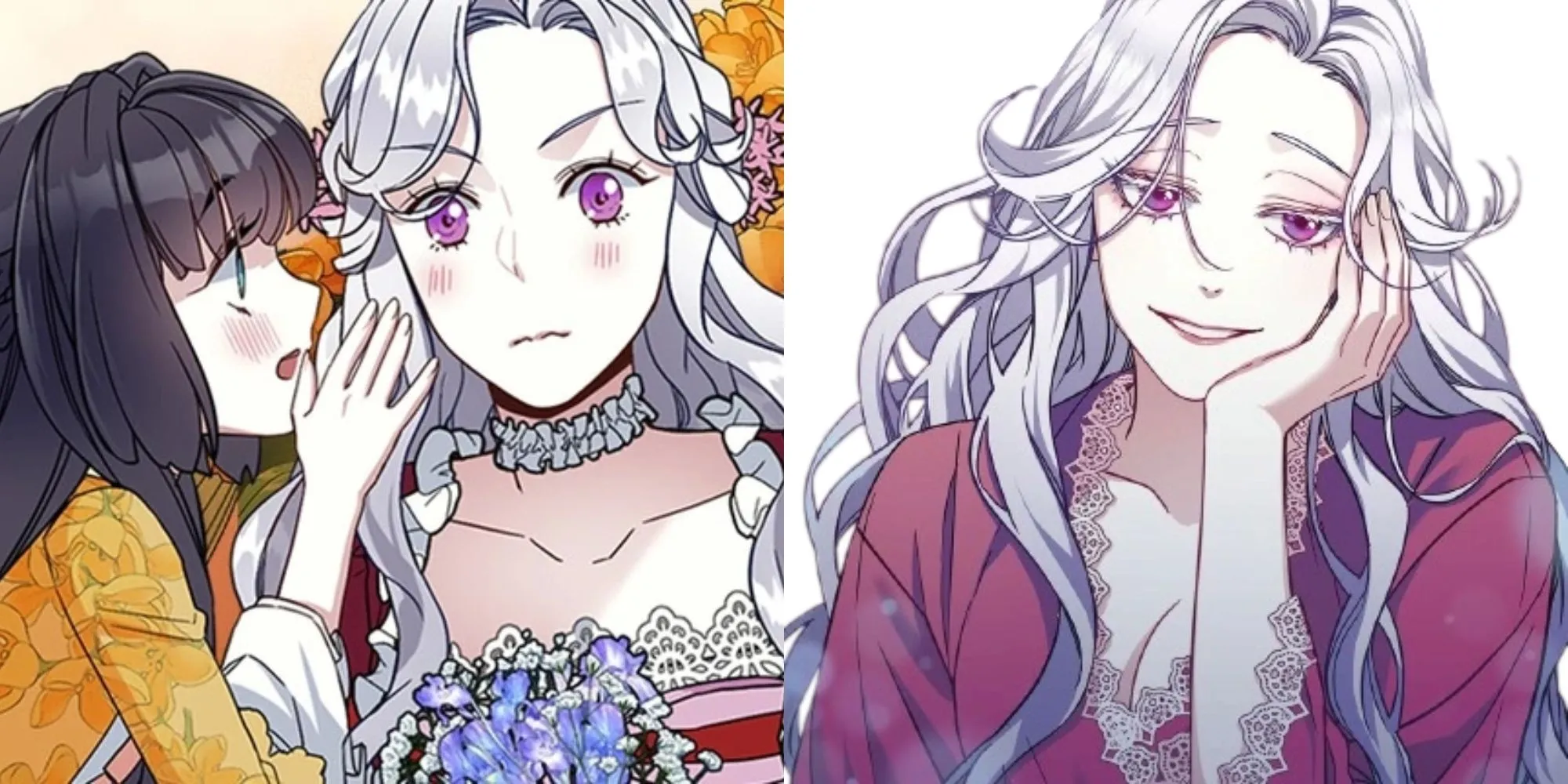 Bìa manhwa Not-Sew-Wicked Stepmom, minh họa Abigail và các con riêng