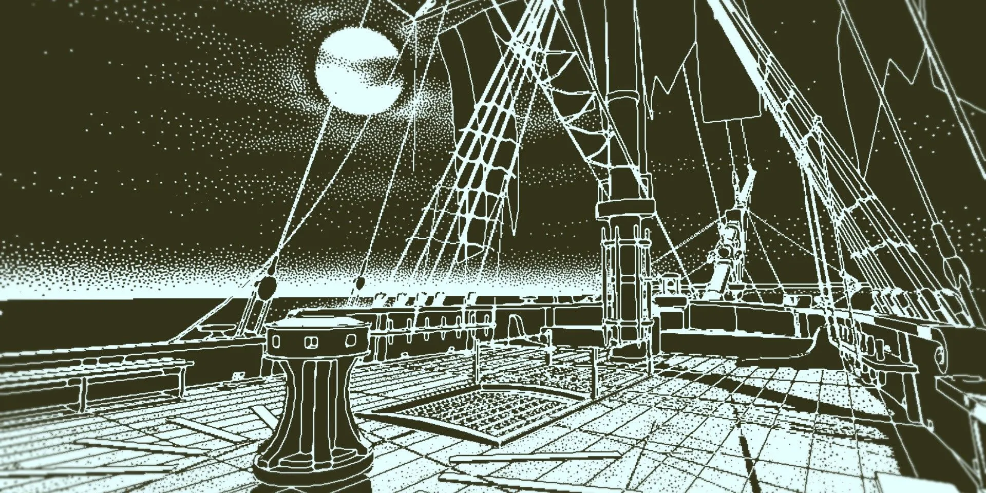 Boong tàu trong Return Of The Obra Dinn.