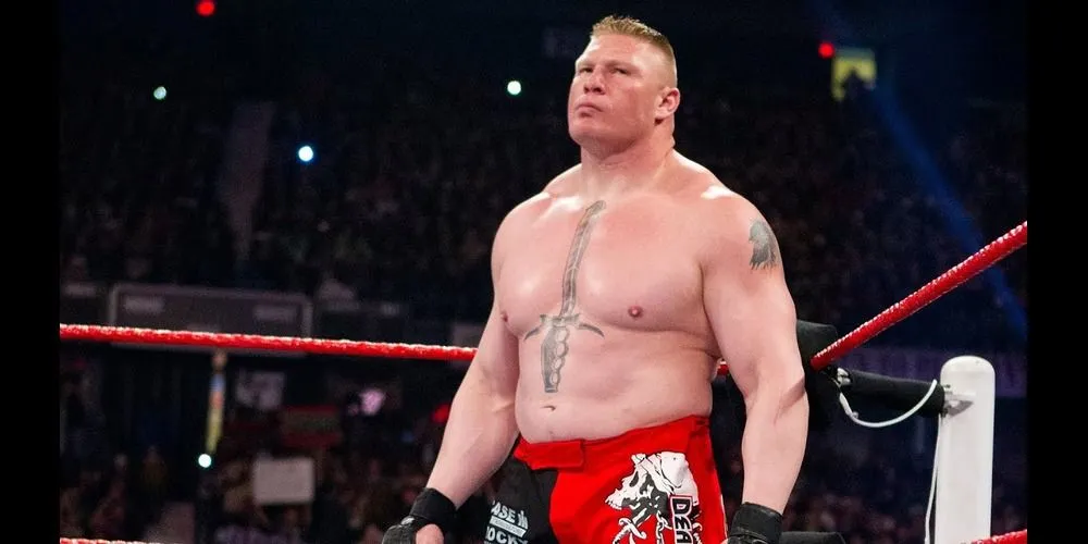 Brock Lesnar với vẻ ngoài đáng sợ, biểu tượng của sức mạnh hủy diệt