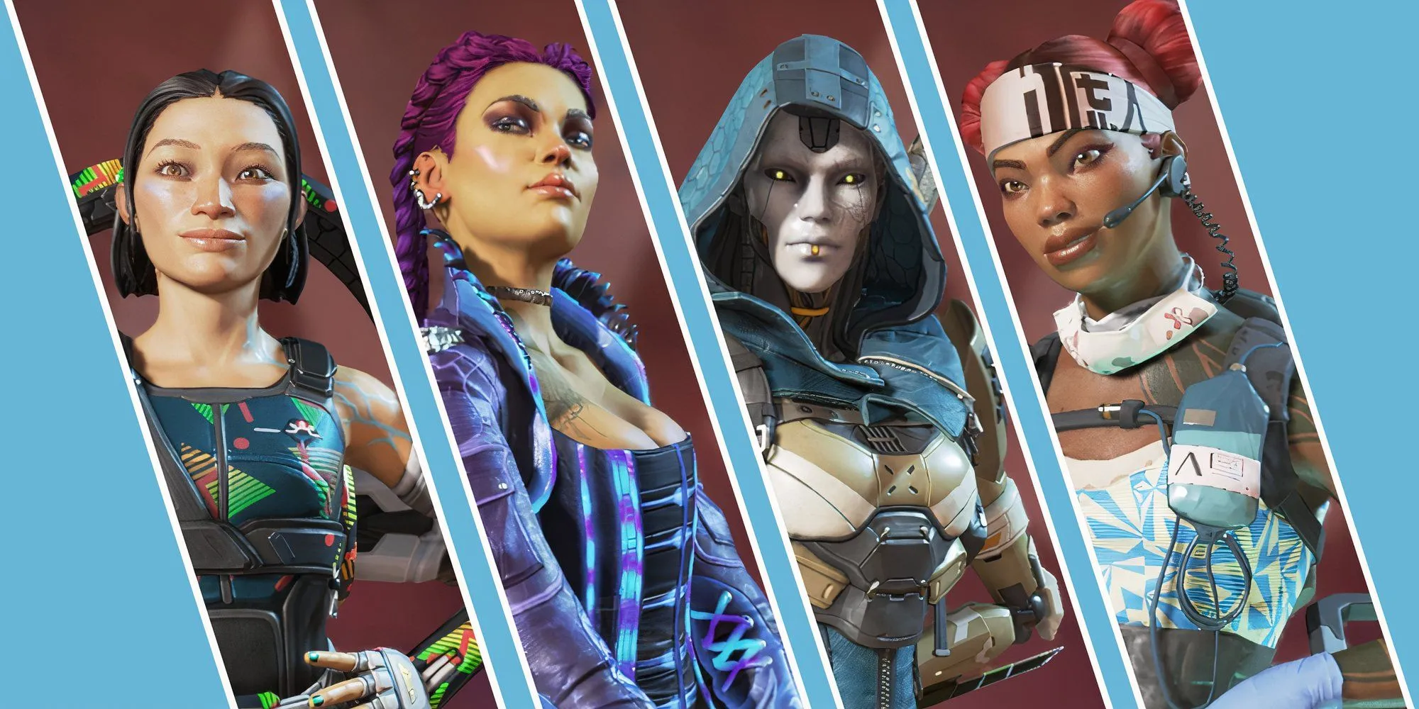 Các nhân vật Apex Legends: Conduit, Loba, Ash và Lifeline