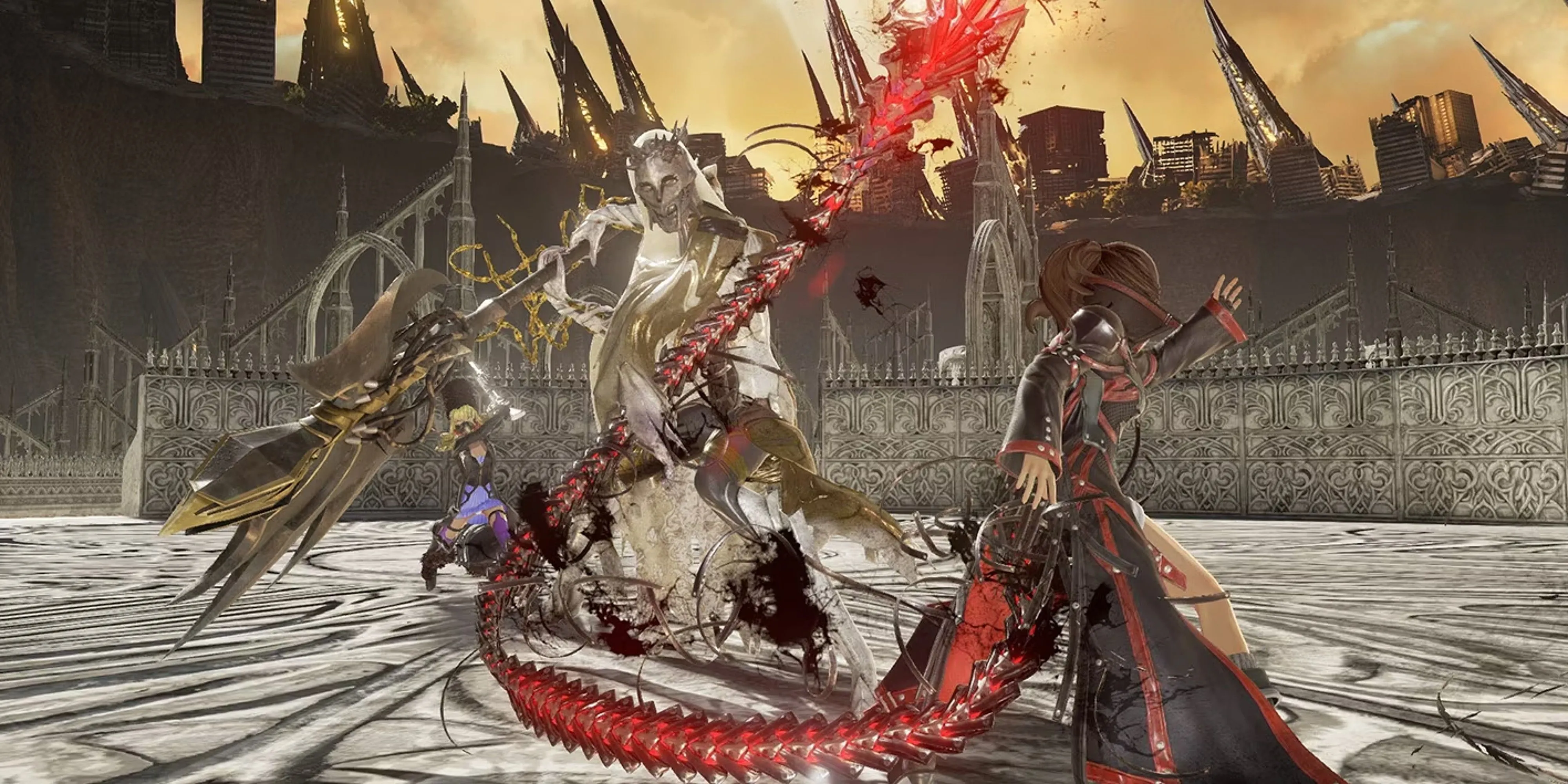 Cảnh chiến đấu căng thẳng trong Code Vein