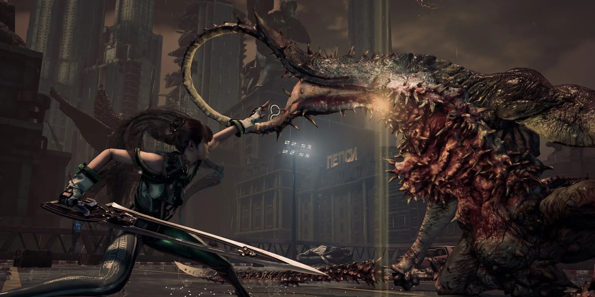 Cảnh chiến đấu mãn nhãn của Eve trong game Stellar Blade.