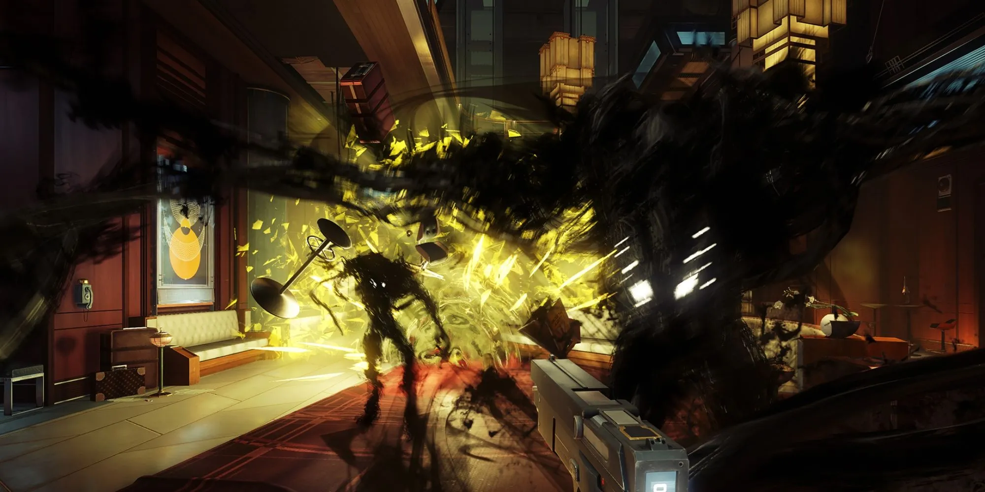 Cảnh quan trạm không gian Talos I trong game Prey 2017