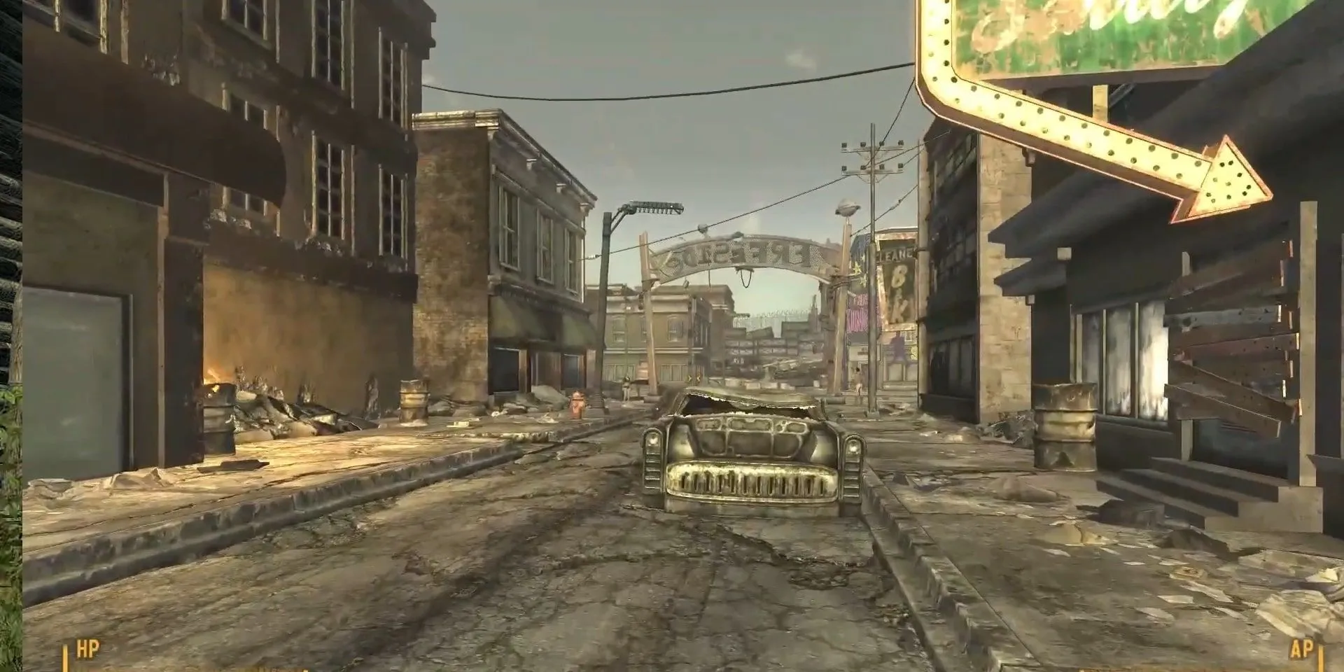 Cảnh quan vùng đất hoang trong Fallout: New Vegas