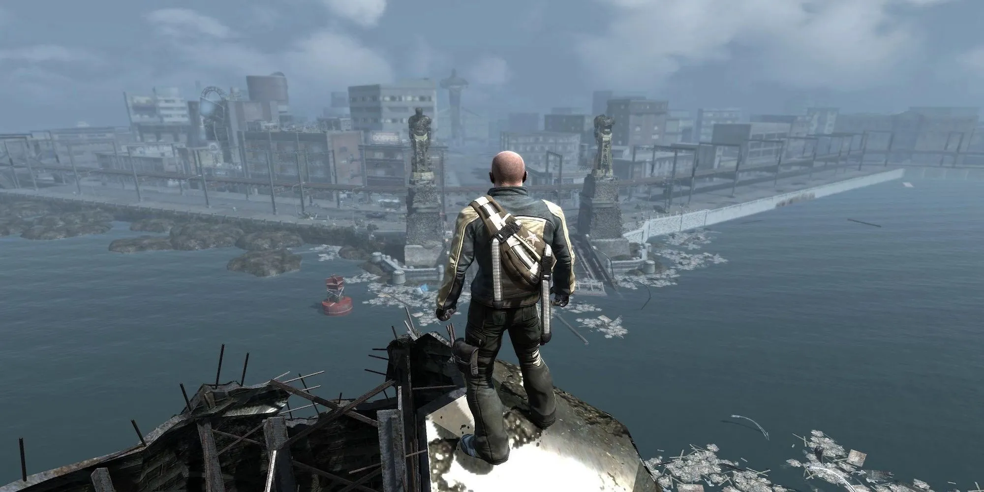 Cole MacGrath nhìn ra thành phố (Infamous)