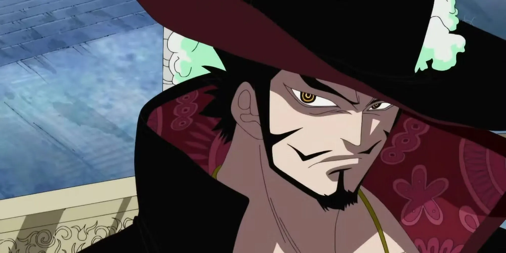Dracule Mihawk từ One Piece, người giữ danh hiệu Kiếm Sĩ Vĩ Đại Nhất Thế Giới