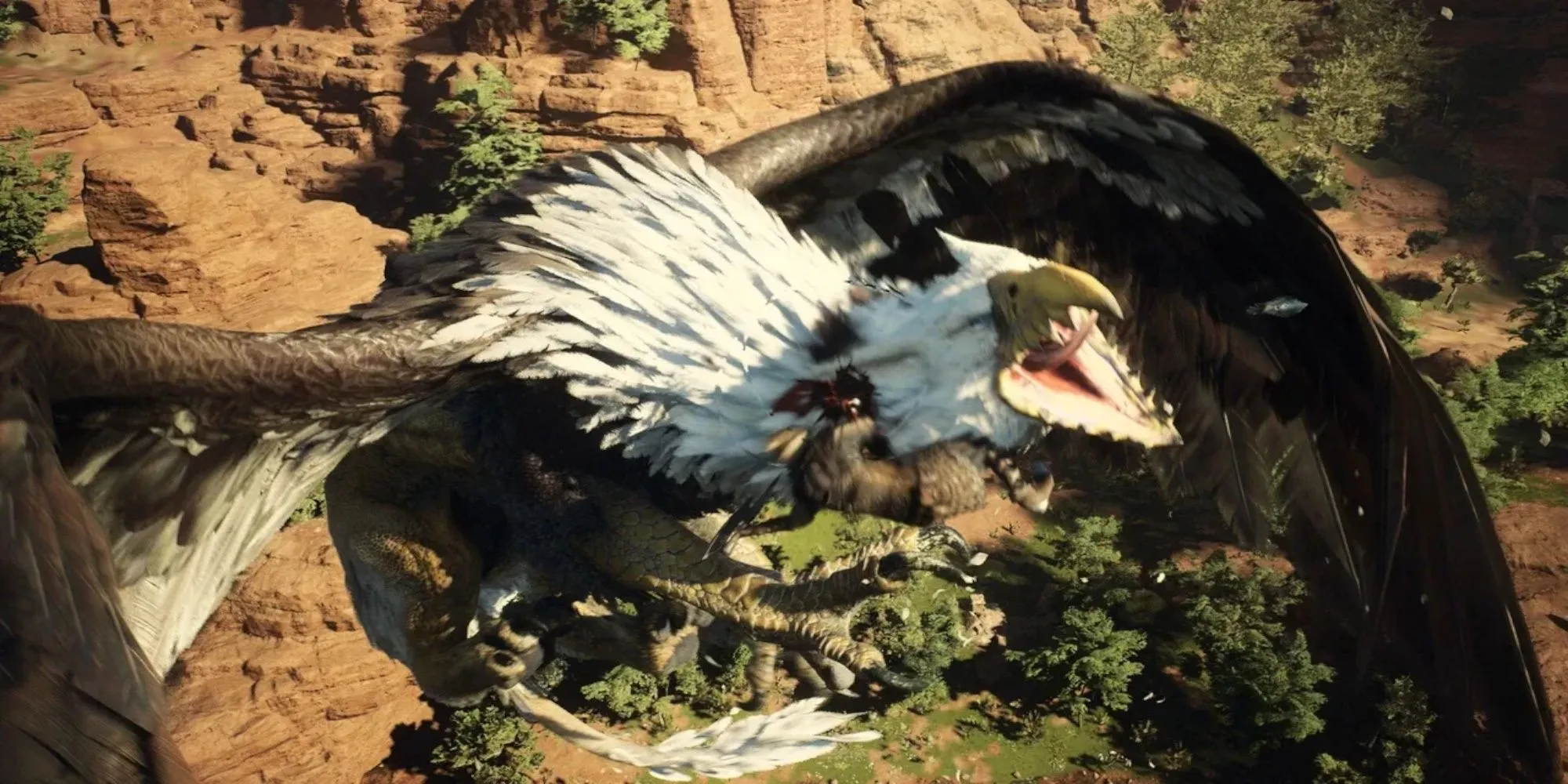 dragons dogma 2 Griffin carrying character away from prison