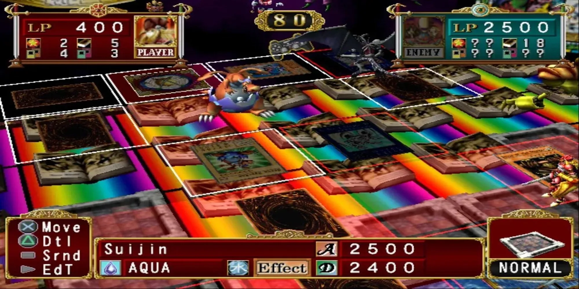 game yu-gi-oh the duelists of the roses tren ps2 voi mo hinh quai vat 3d tren san dau