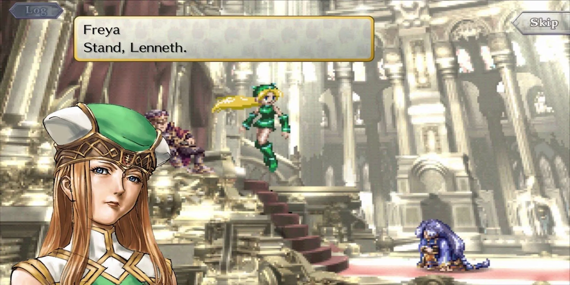 Gameplay từ Valkyrie Profile, có Freya và Lenneth