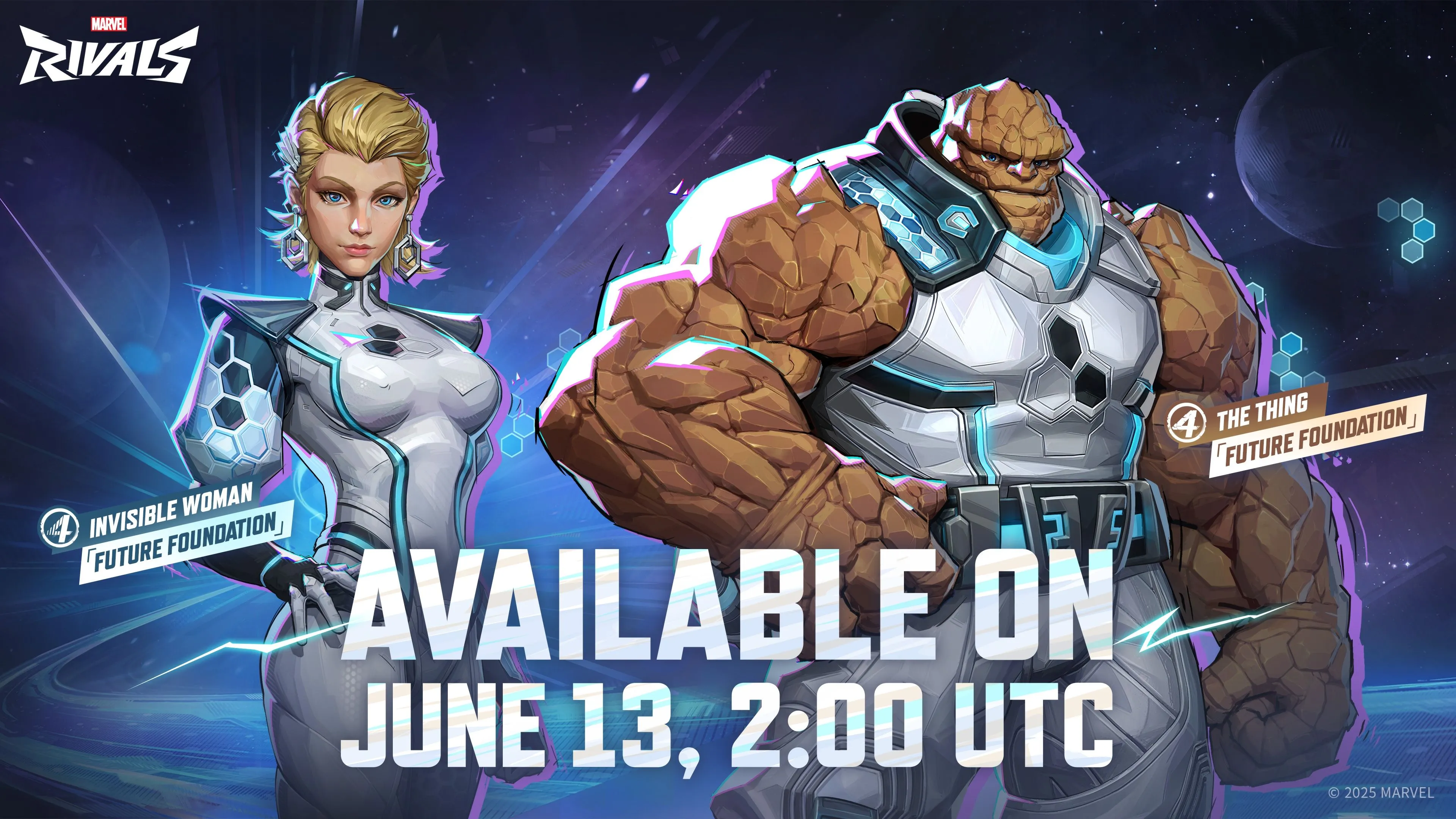 Gói vật phẩm mới Future Foundation của The Thing và Invisible Woman trong Marvel Rivals