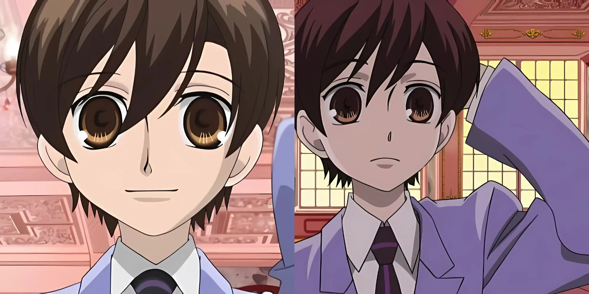 Haruhi Fujioka mặc đồng phục nam sinh của câu lạc bộ host