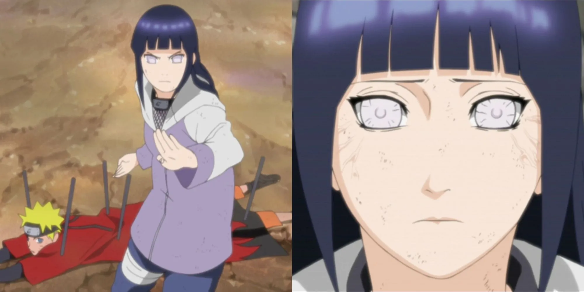 Hinata đối mặt với Pain để bảo vệ Naruto