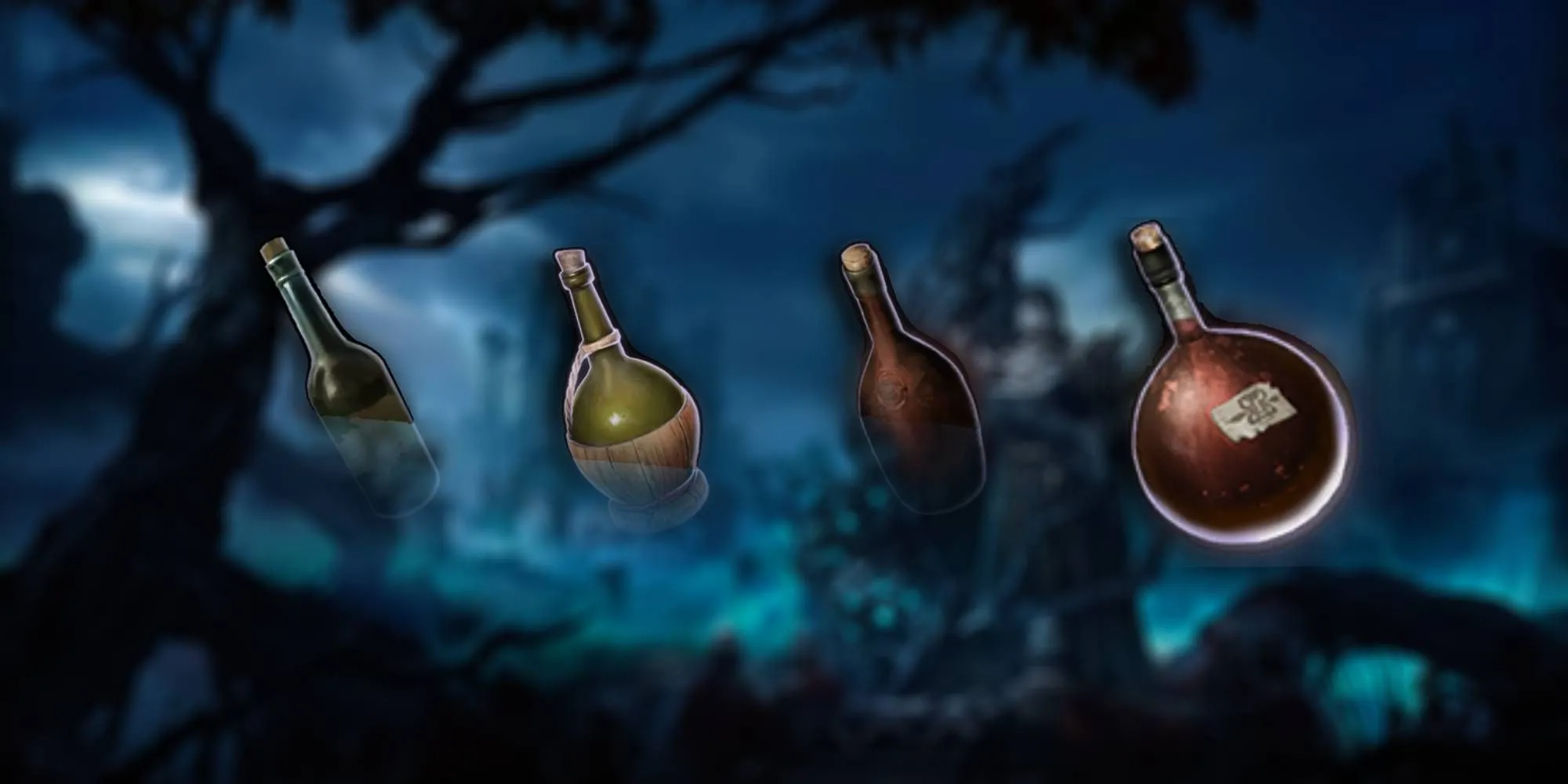 Hình ảnh các loại đồ uống có cồn (rượu, bia) trong Baldur's Gate 3, giờ đây hữu ích cho Thầy Tu Say Rượu (Drunken Master Monk)