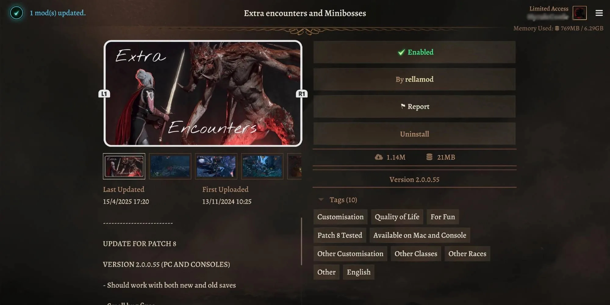 Hình ảnh giới thiệu Mod Extra Encounters trong Baldur's Gate 3